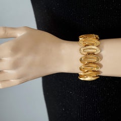 BALENCIAGA Vergoldetes ovales Gliederarmband