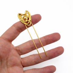Vintage Balenciaga Heart Motif Hair Decoration 1980s