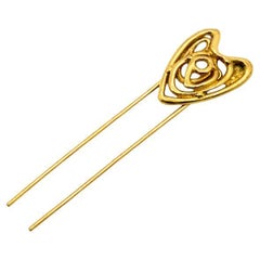 Adorno para el pelo con motivo de corazón Vintage Balenciaga Años 80 Adorno para el pelo con motivo de corazón Vintage Balenciaga Años 80