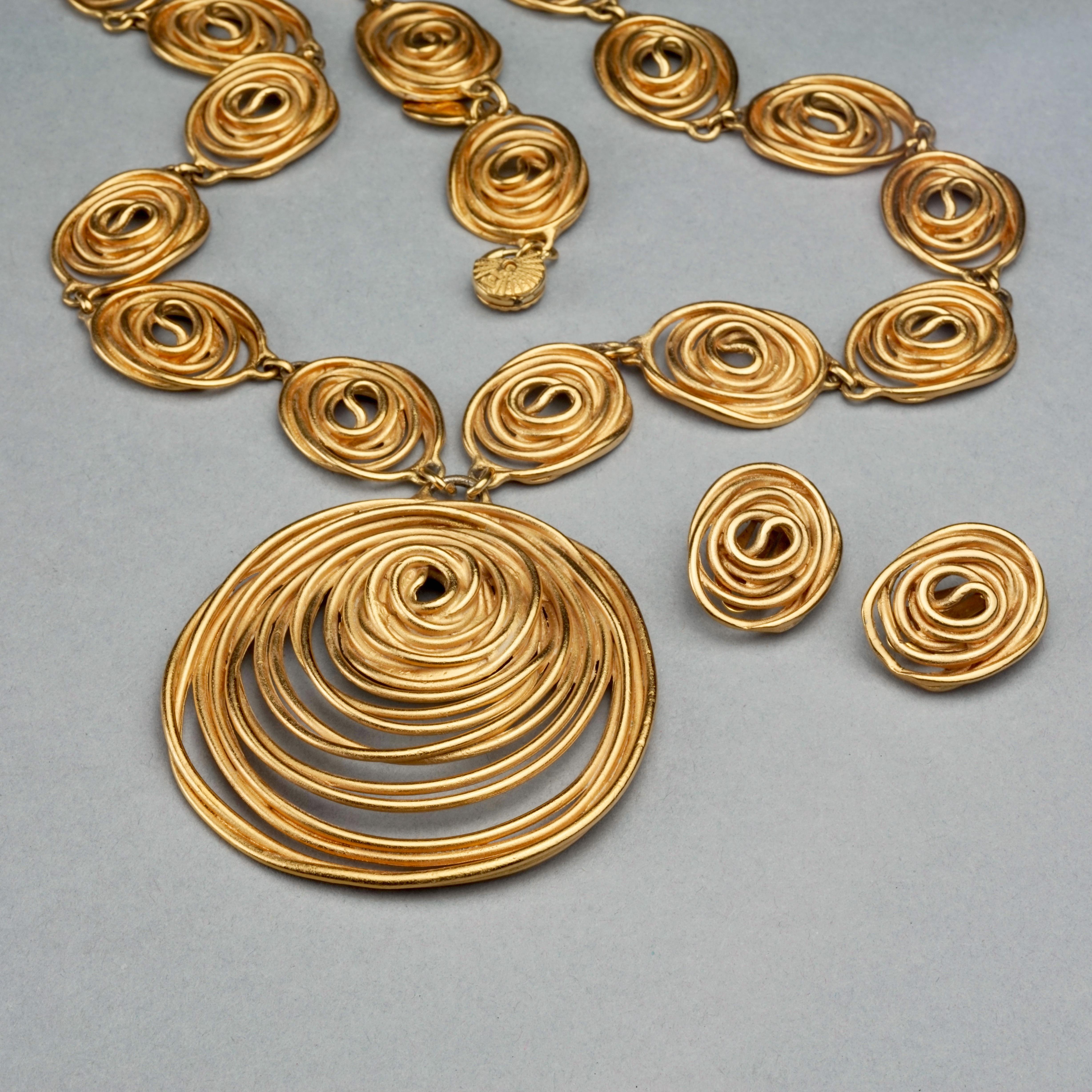 Vintage BALENCIAGA Spiral Earrings 3