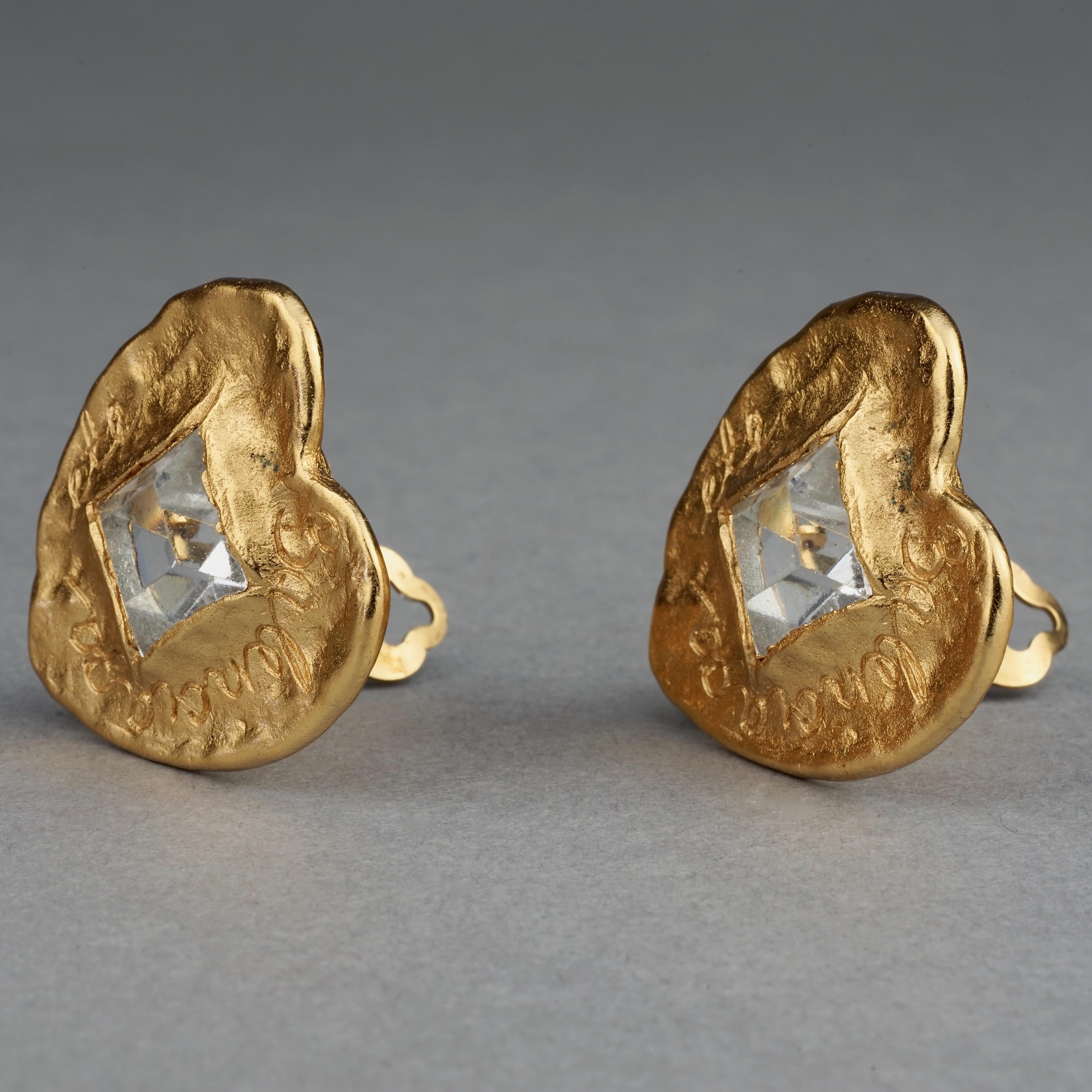 balenciaga heart earrings