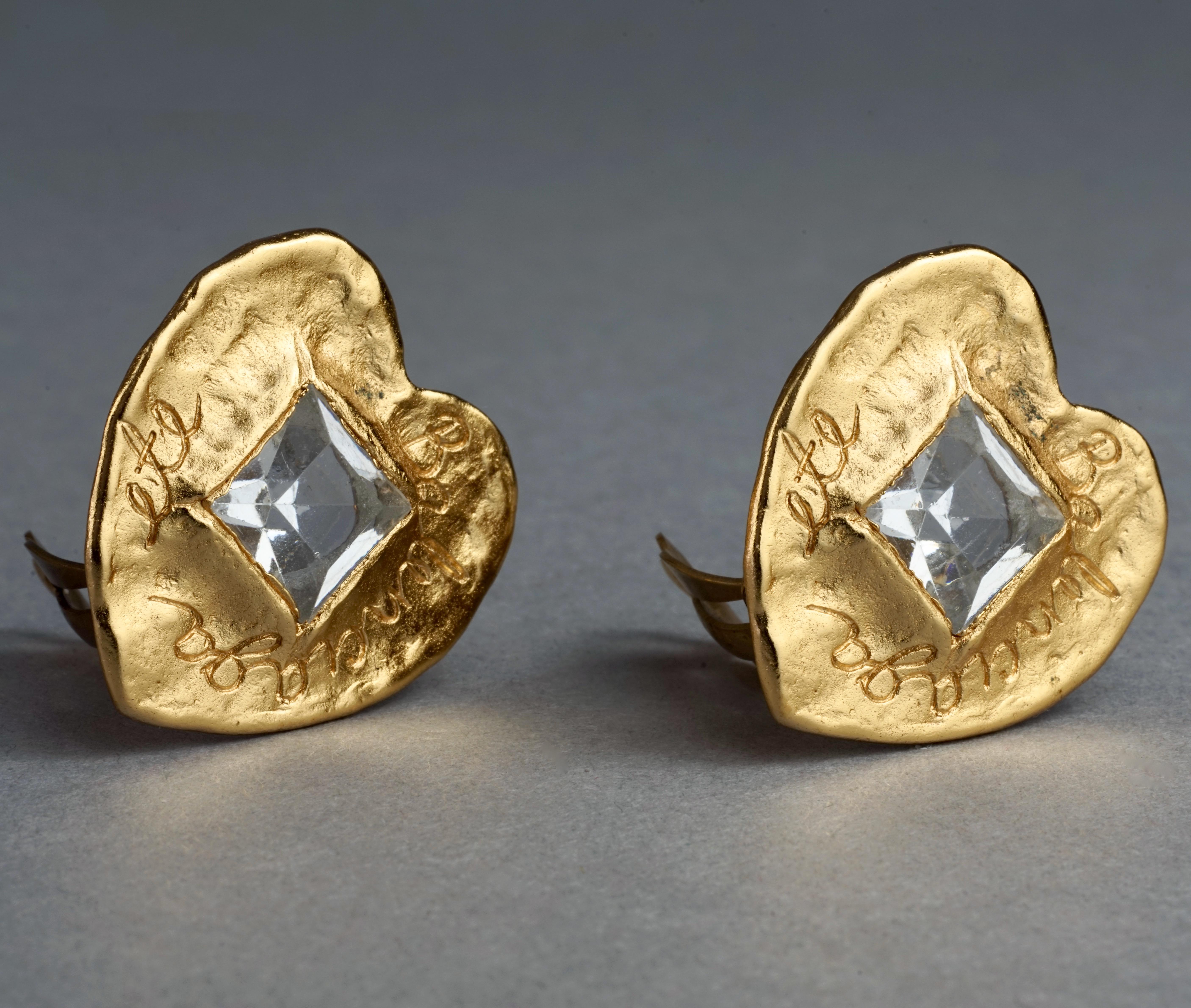 balenciaga logo earrings