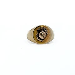 Rare Vintage Balfour United States Marine Corps 10k Yellow Gold Signet Ring