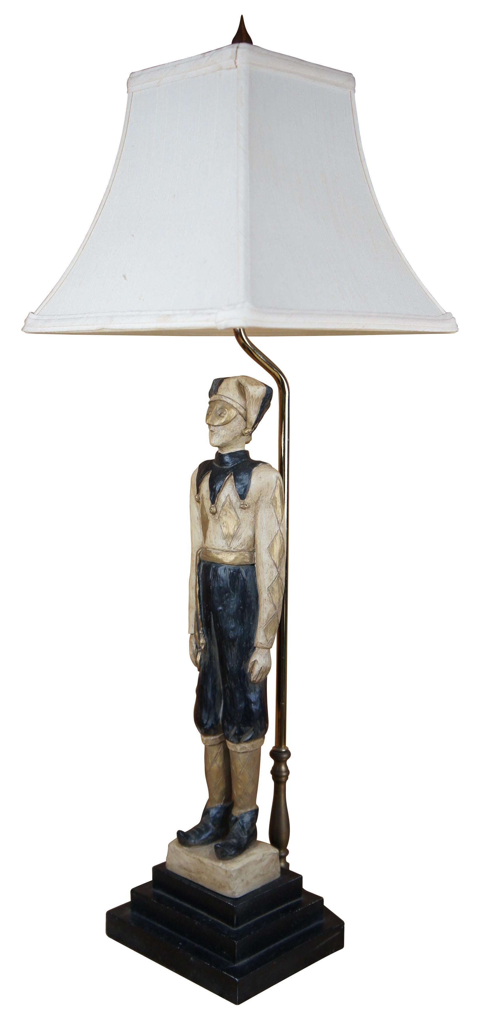 Lampe de bureau vintage en forme de clown de cour à arlequins, design Ballard Bon état - En vente à Dayton, OH