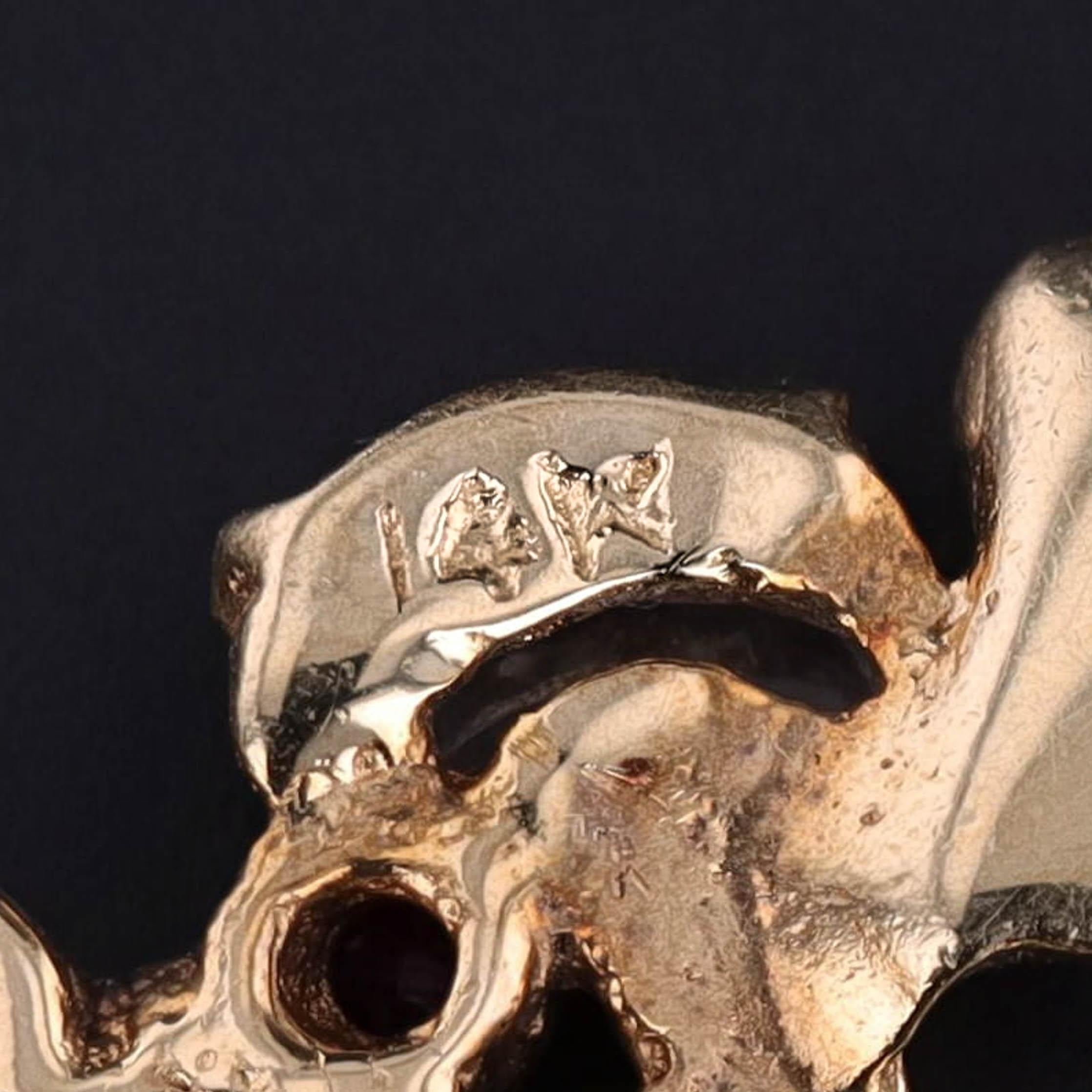 Half Moon Cut Vintage Ballerina Charm of 14k Gold For Sale