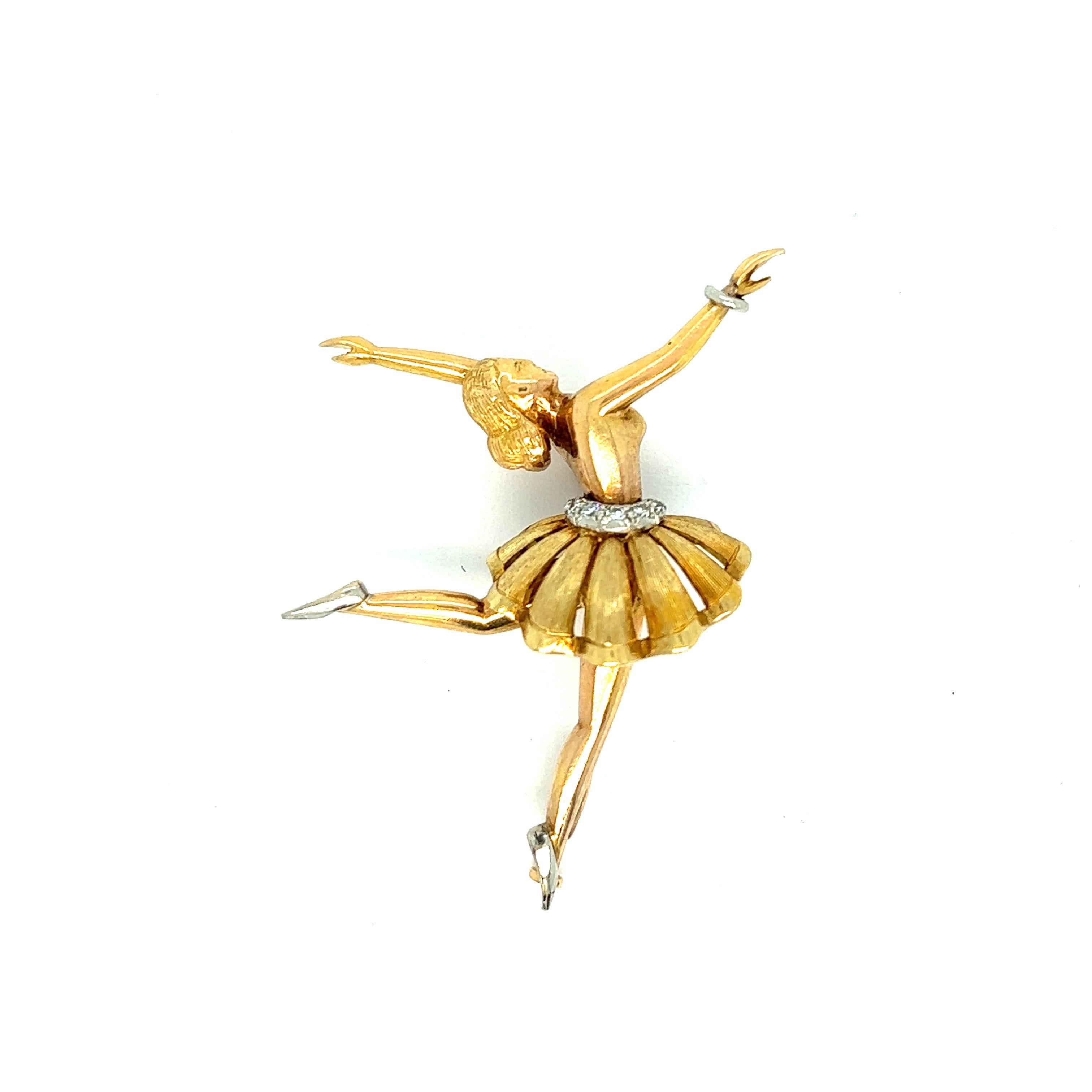 ballerina brooch vintage
