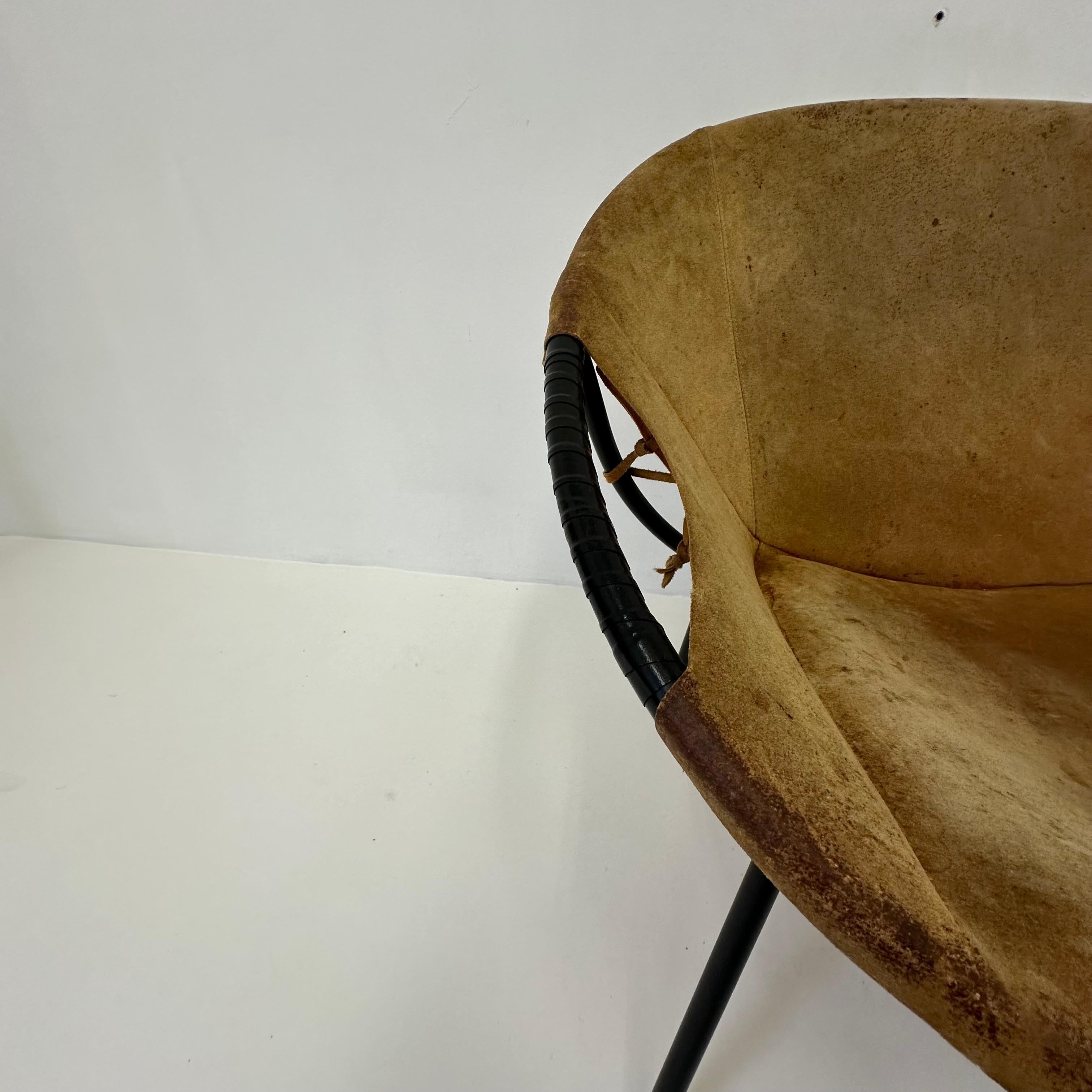 Silla globo vintage de Lusch & Co , años 70 , Alemania 3