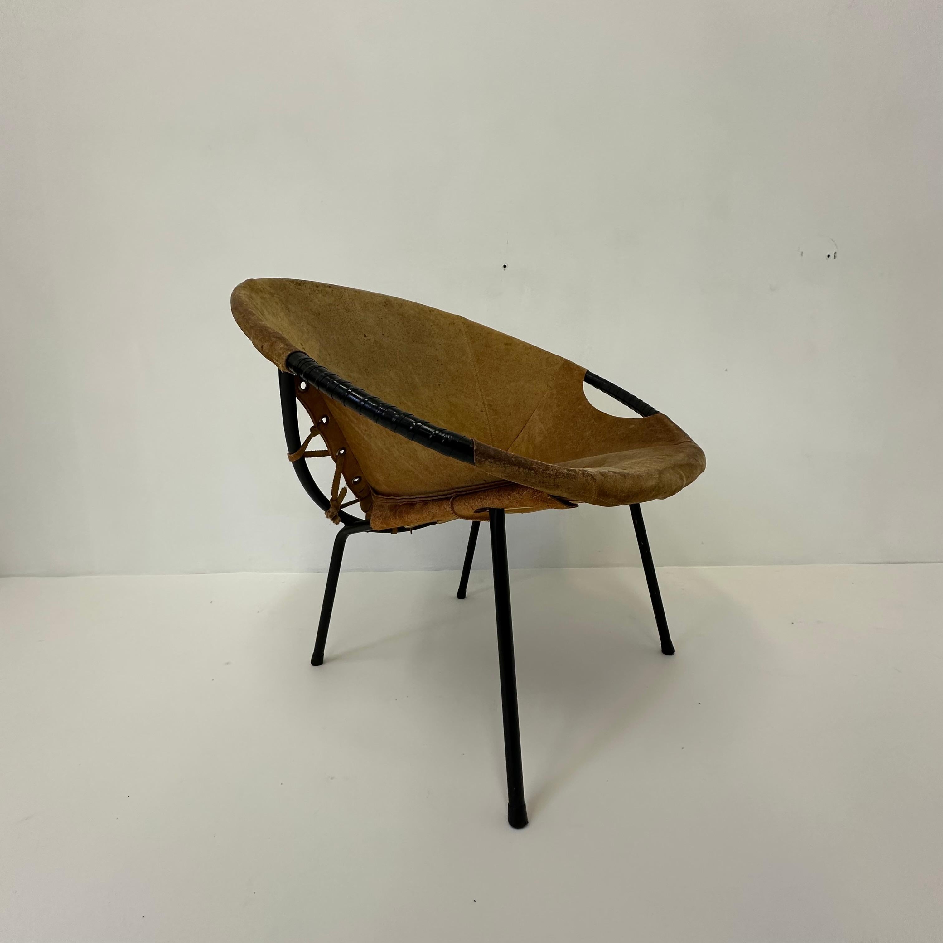 Silla globo vintage de Lusch & Co , años 70 , Alemania 5
