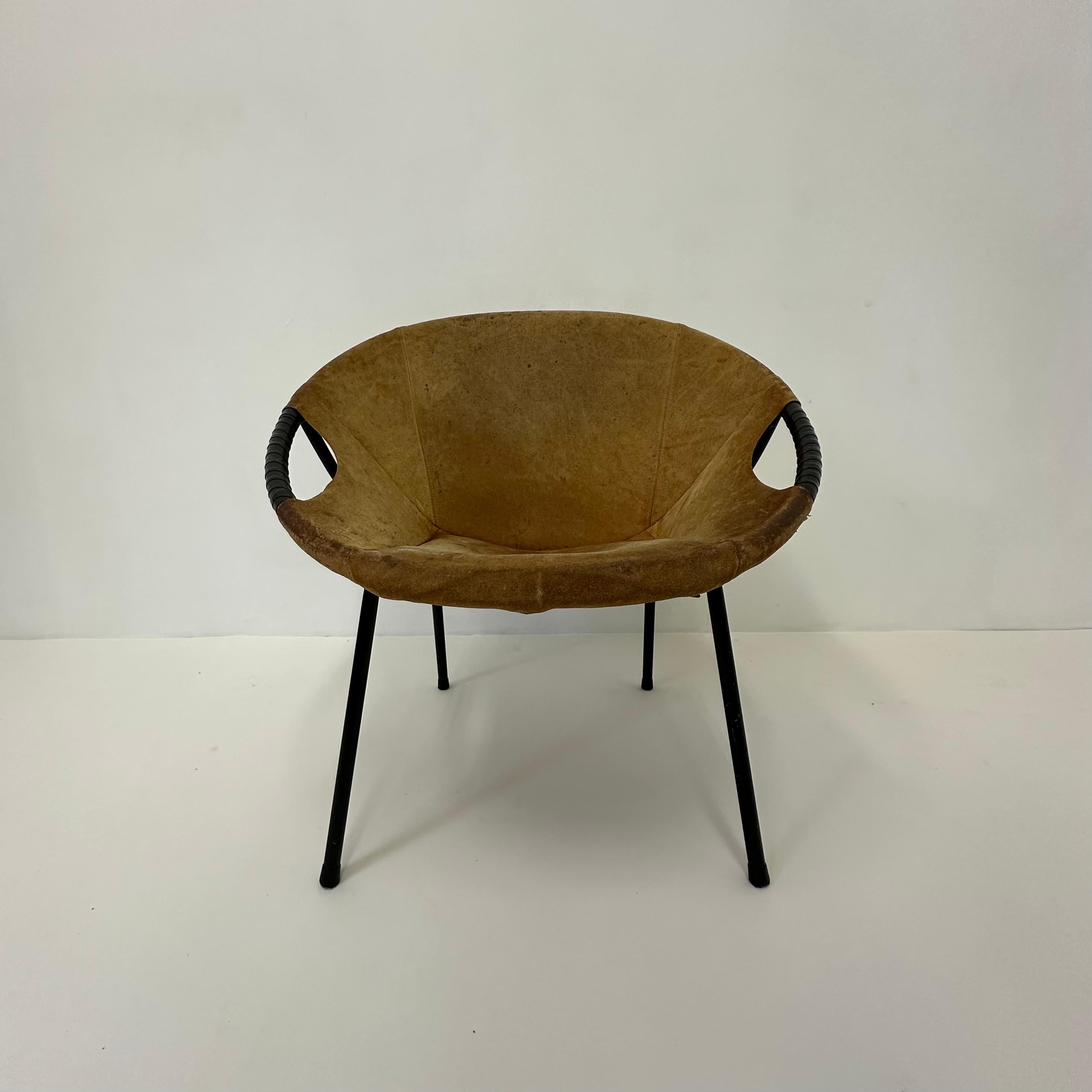 Silla globo vintage de Lusch & Co , años 70 , Alemania Moderno de mediados de siglo