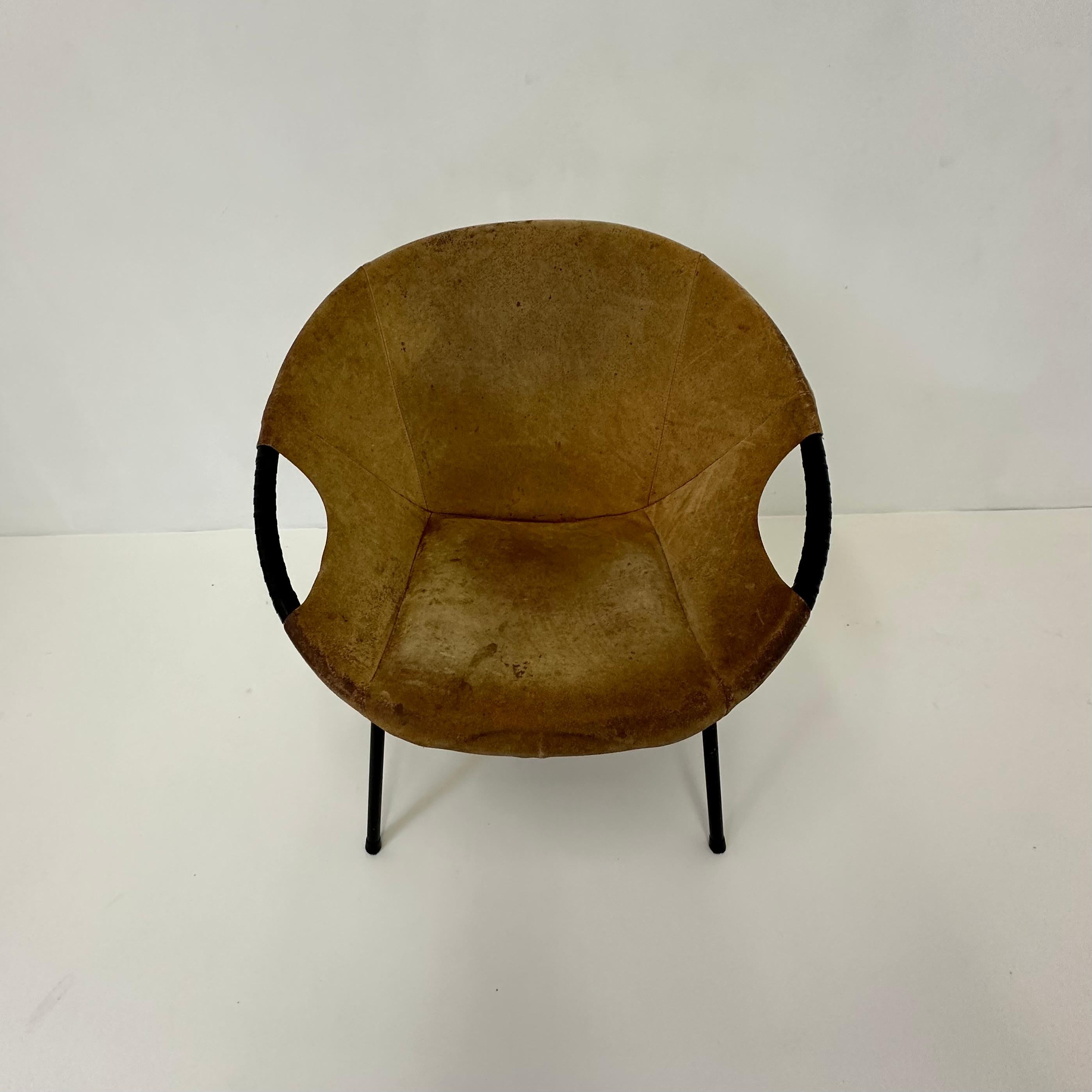 Silla globo vintage de Lusch & Co , años 70 , Alemania Alemán