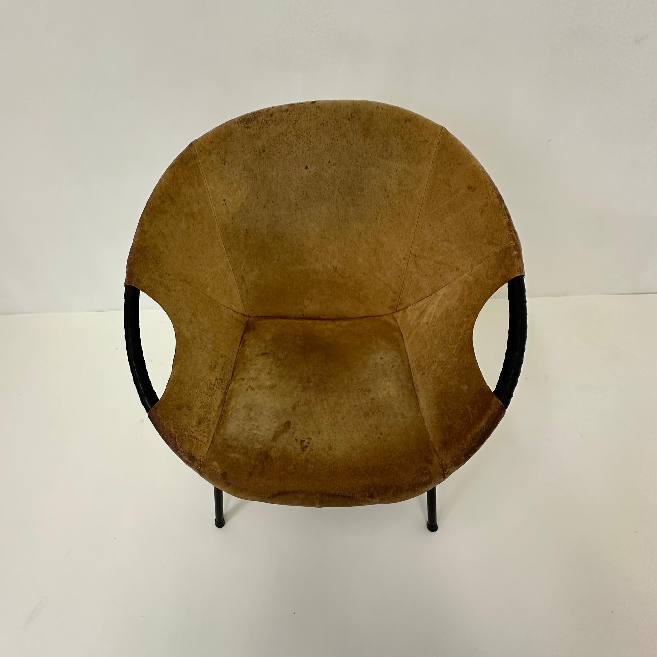 Silla globo vintage de Lusch & Co , años 70 , Alemania finales del siglo XX