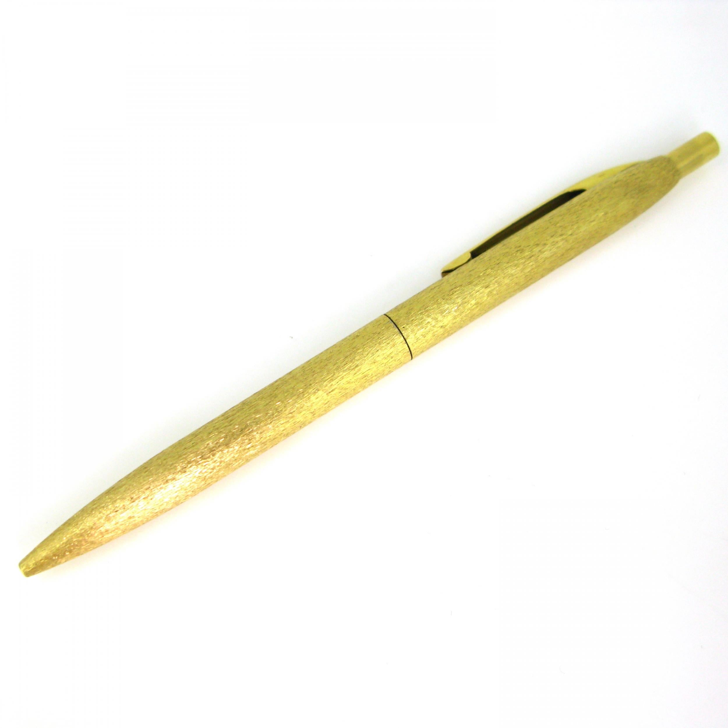 Vintage Ballpoint Pen, 18kt Yellow Gold, circa 1960 1