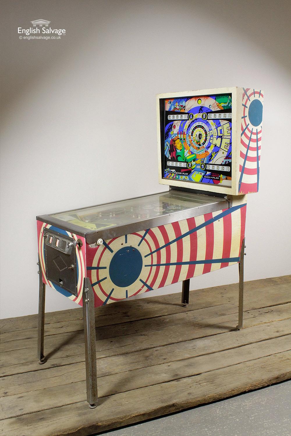 European Vintage Bally Space Time Pinball Machine, 20th Century For Sale