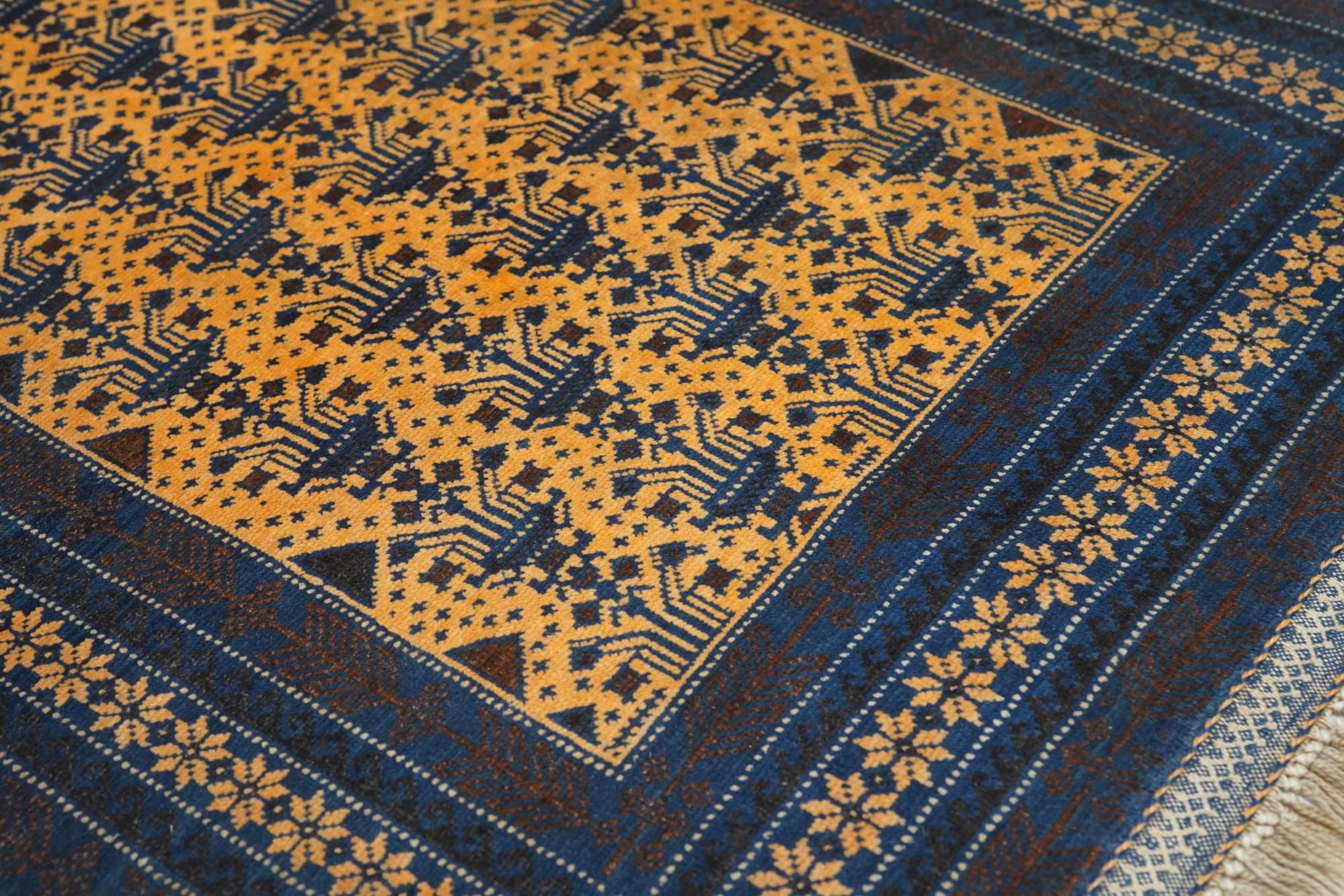 Wool Vintage Balouch Rug For Sale