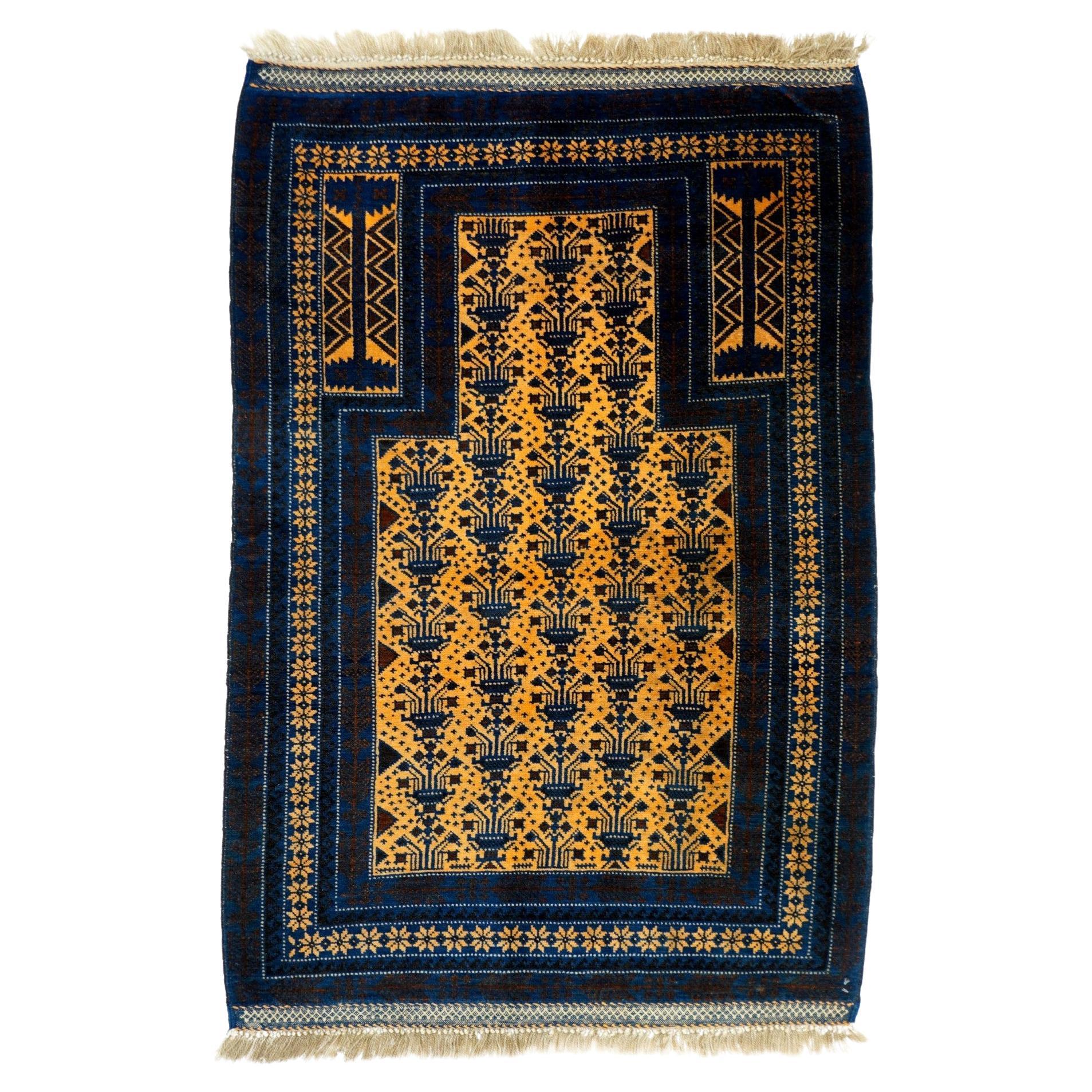 Vintage Balouch Rug 2'10'' x 4'4'' For Sale