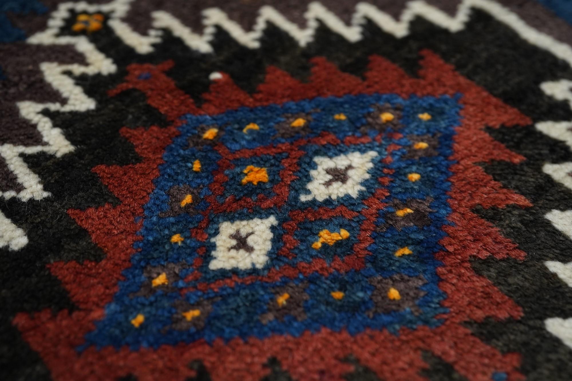 Vintage Balouch Rug 2'2'' x 2'4'' For Sale 2