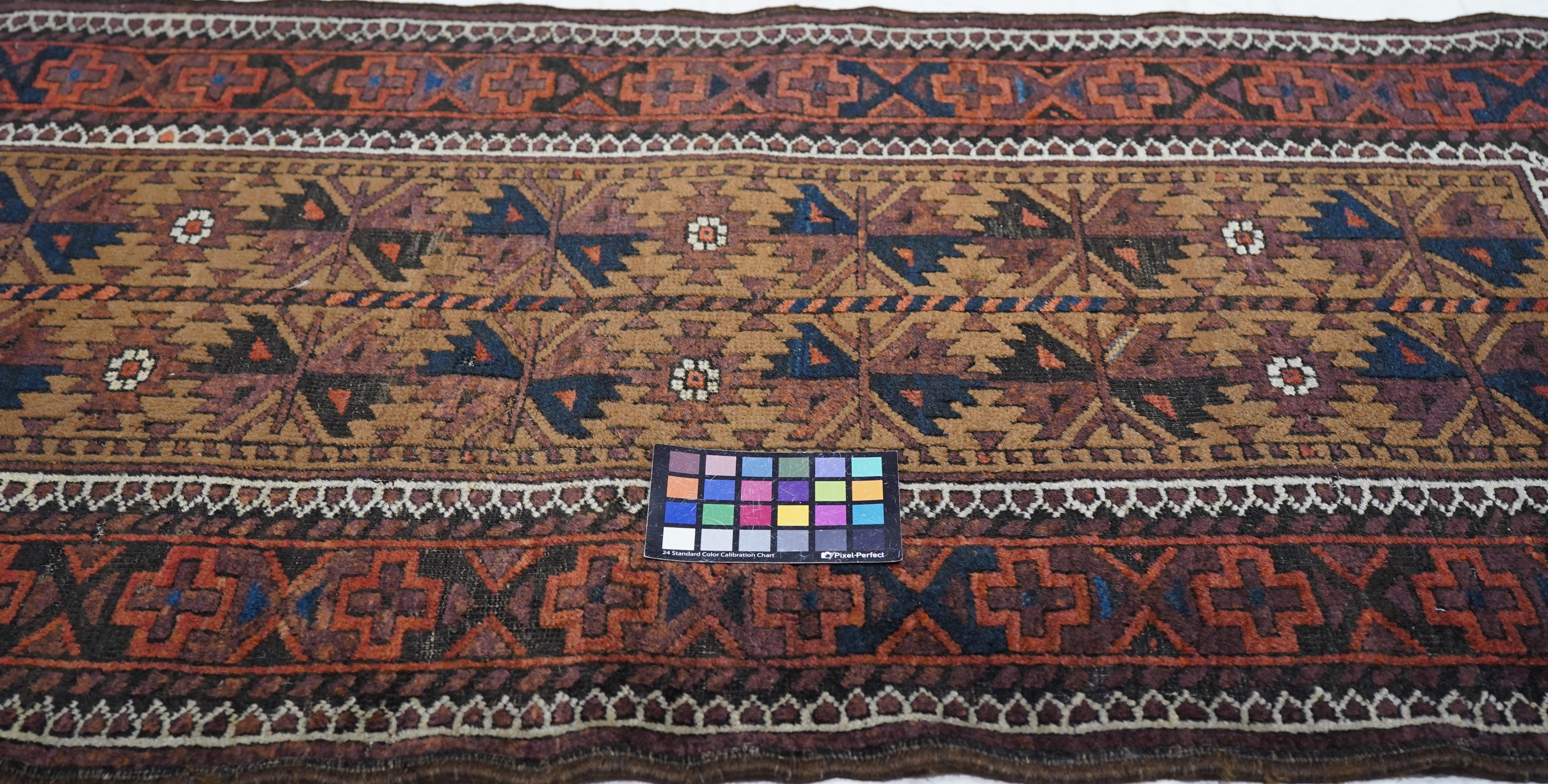 Vintage Balouch Rug 2'9'' x 4'10'' For Sale 3