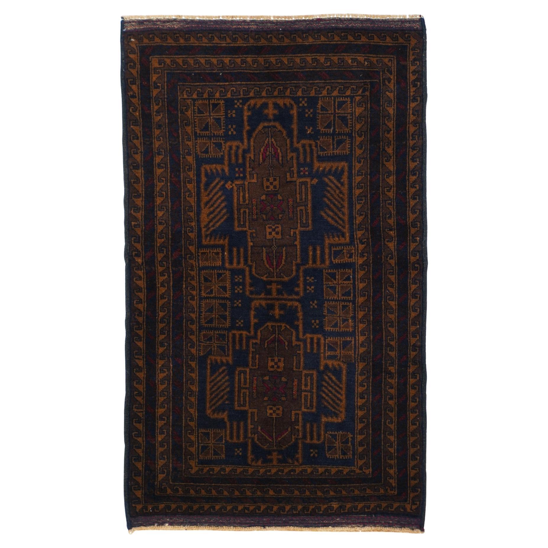 Vintage Balouch Rug 2'9'' x 4'2'' For Sale