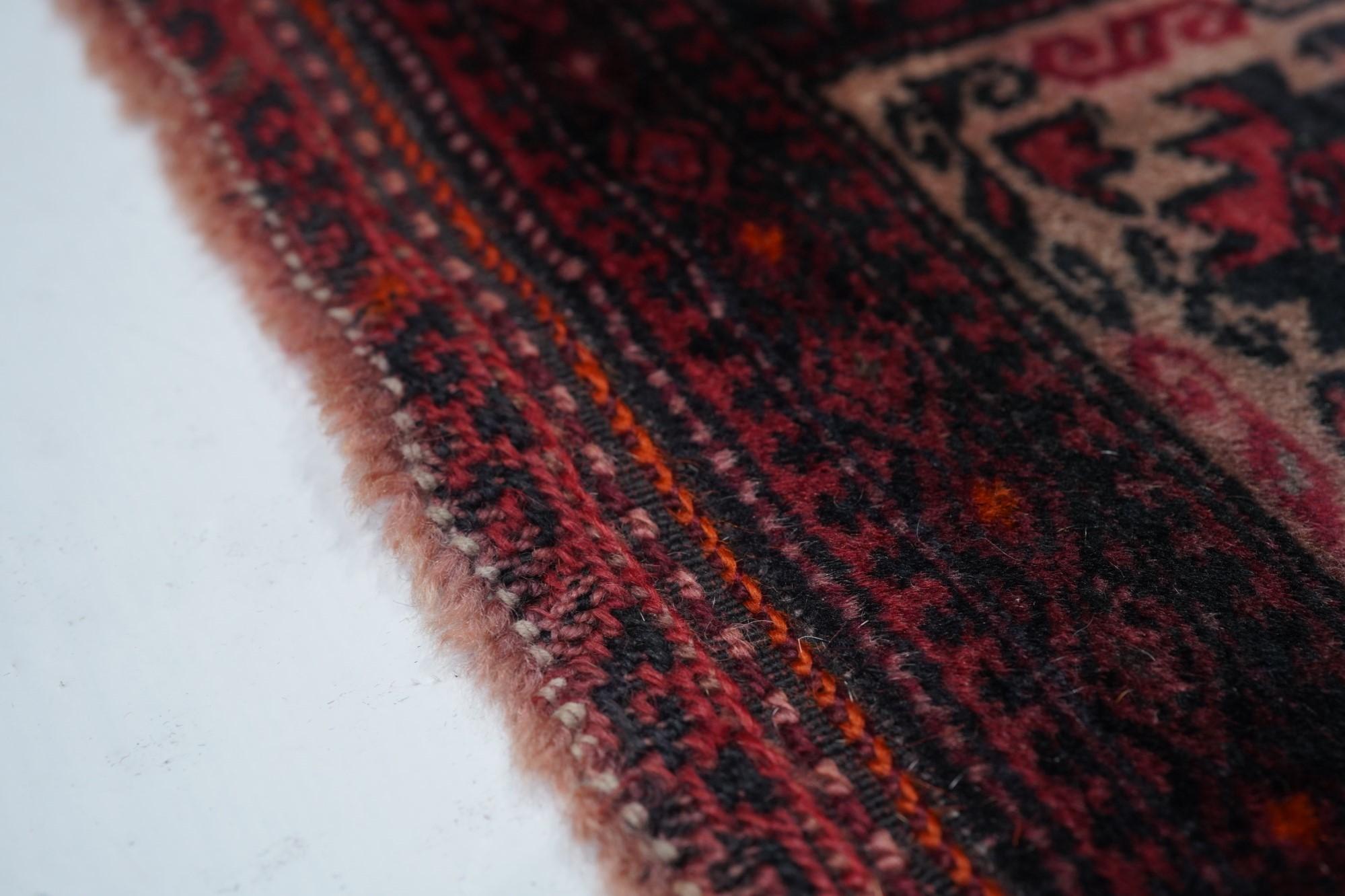 Mid-17th Century Vintage Balouch Rug 3'2'' x 4'9'' For Sale