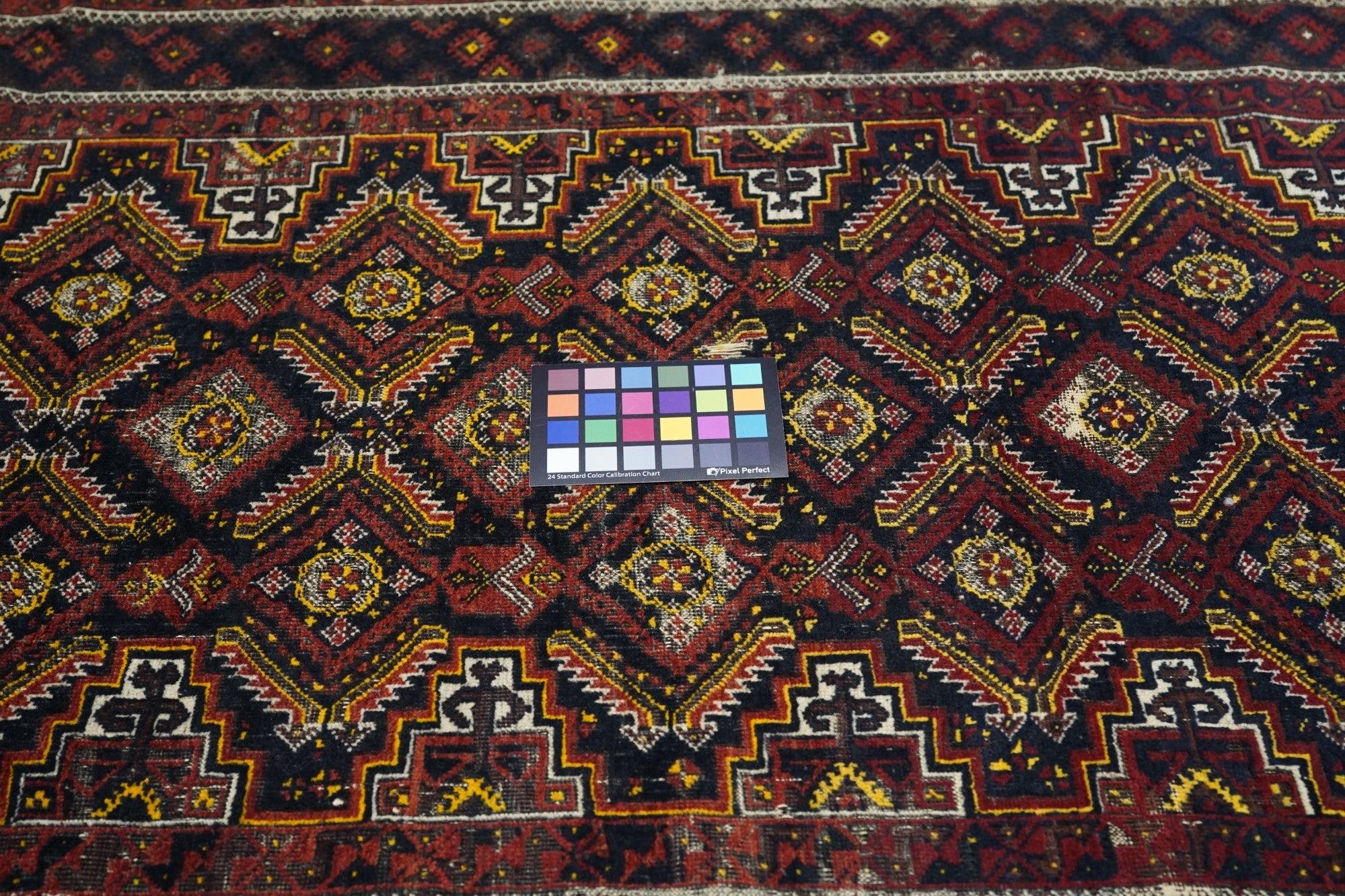 Balouch-Teppich im Vintage-Stil 3'5'' x 6'0