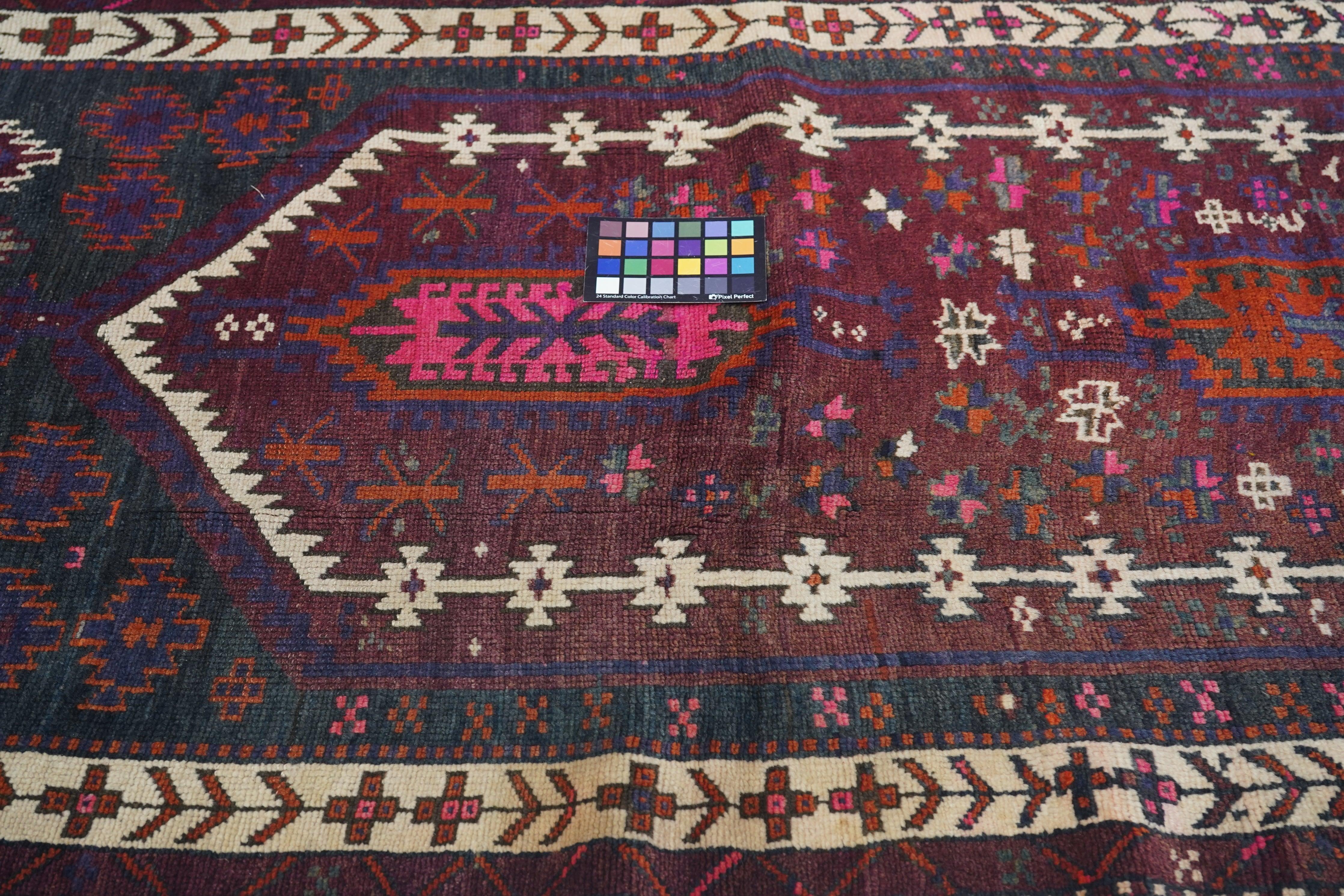 Vintage Balouch Rug 3'5'' x 6'2'' For Sale 3