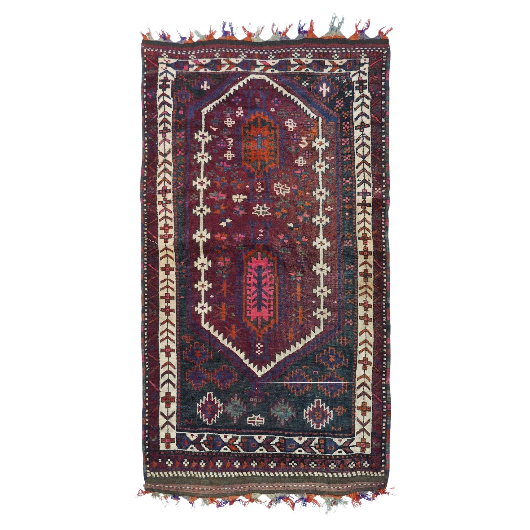 Vintage Balouch Rug 3'5'' x 6'2''