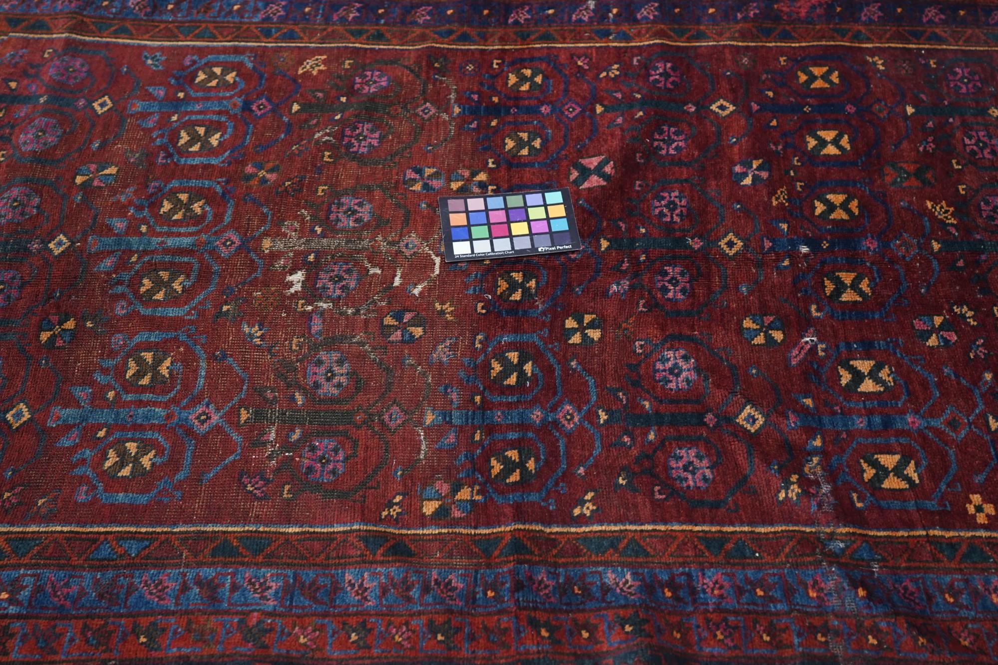 Vintage Balouch Rug 3'7'' x 5'6'' For Sale 3