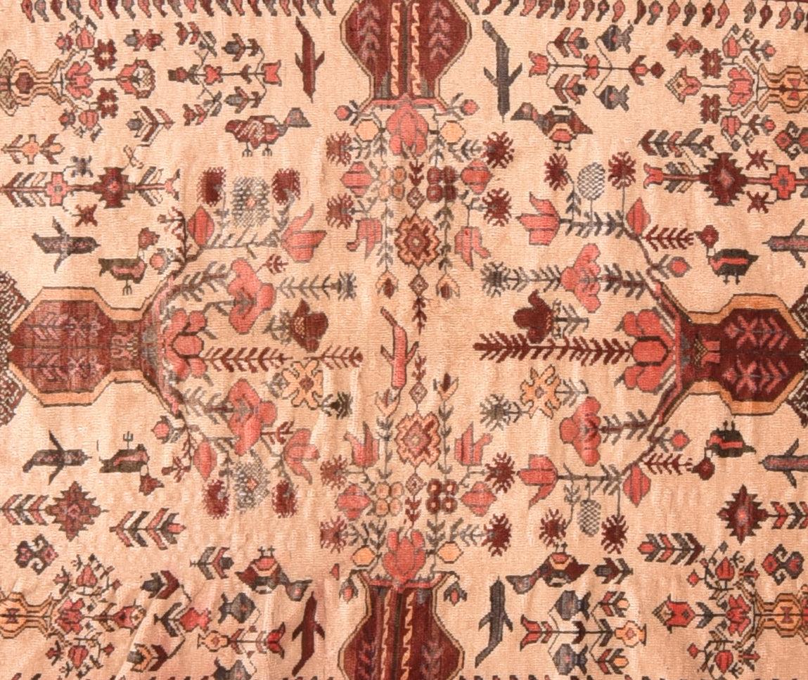 Vintage Balouch Rug 4'9'' x 5'2'' In Good Condition For Sale In New York, NY