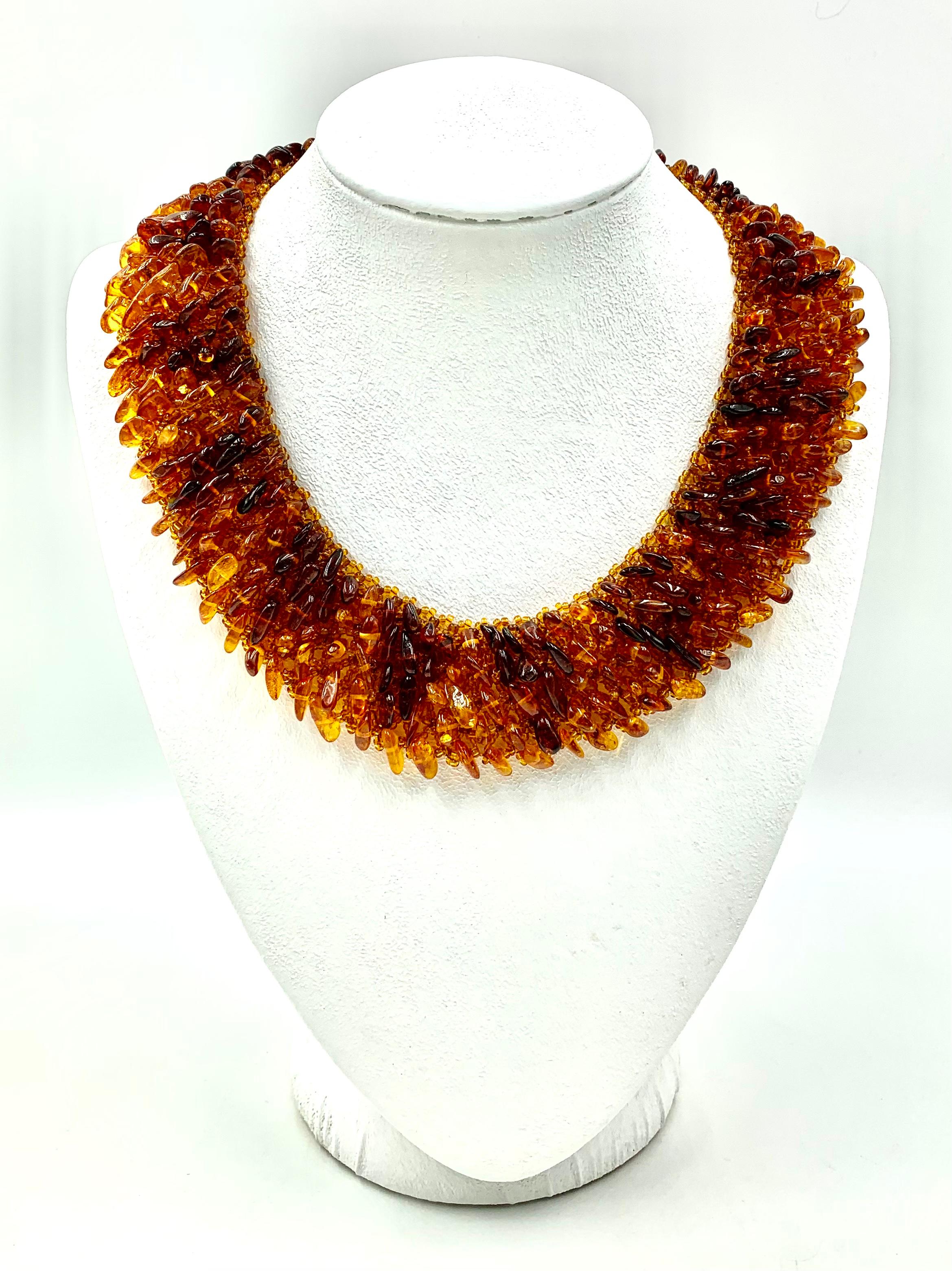 vintage butterscotch amber necklace