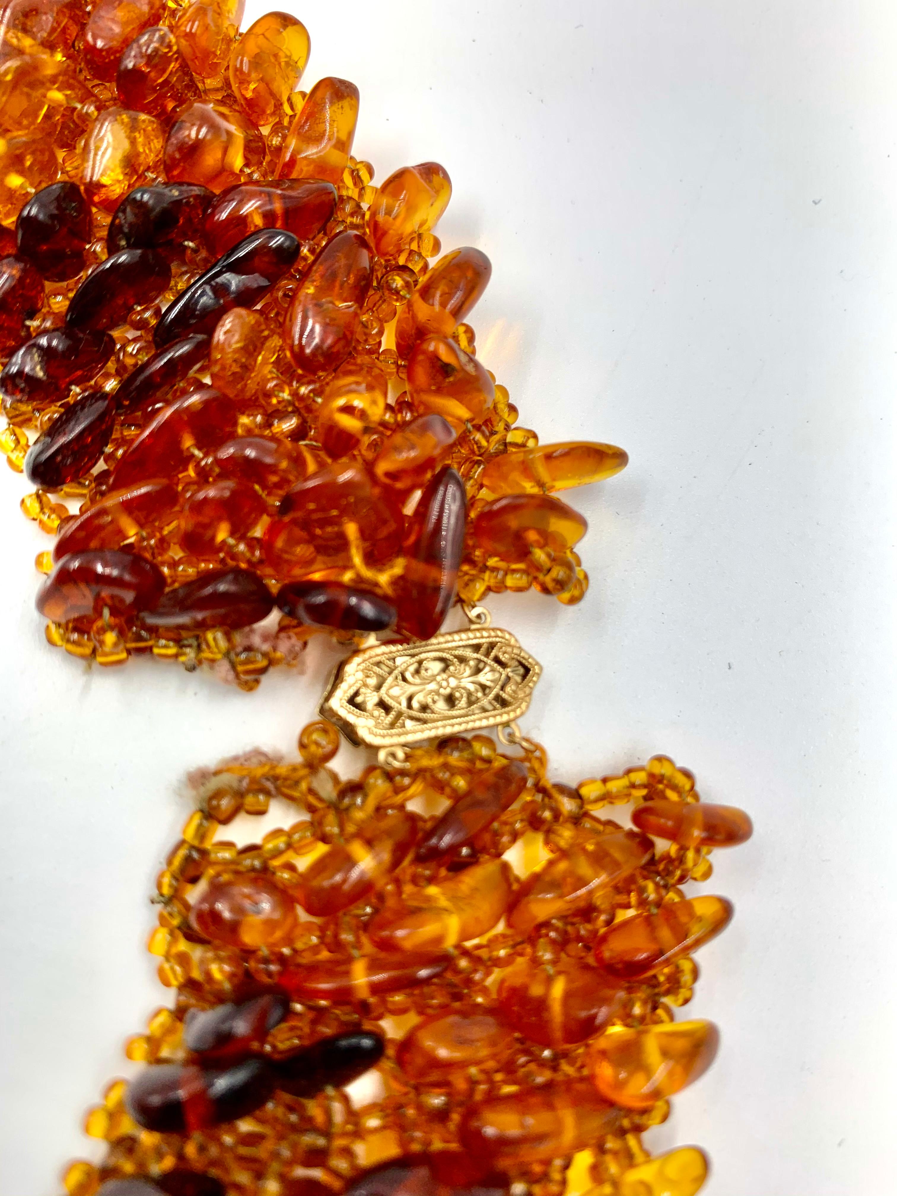 old amber necklace