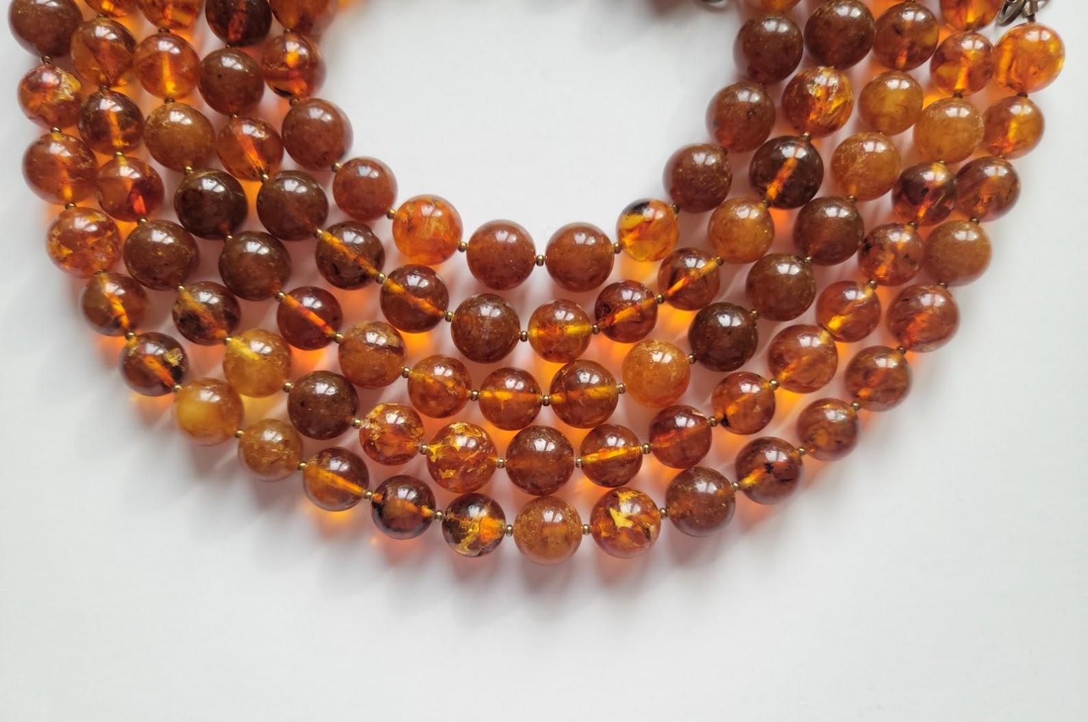 Art Deco Vintage Baltic Amber Long Necklace 72