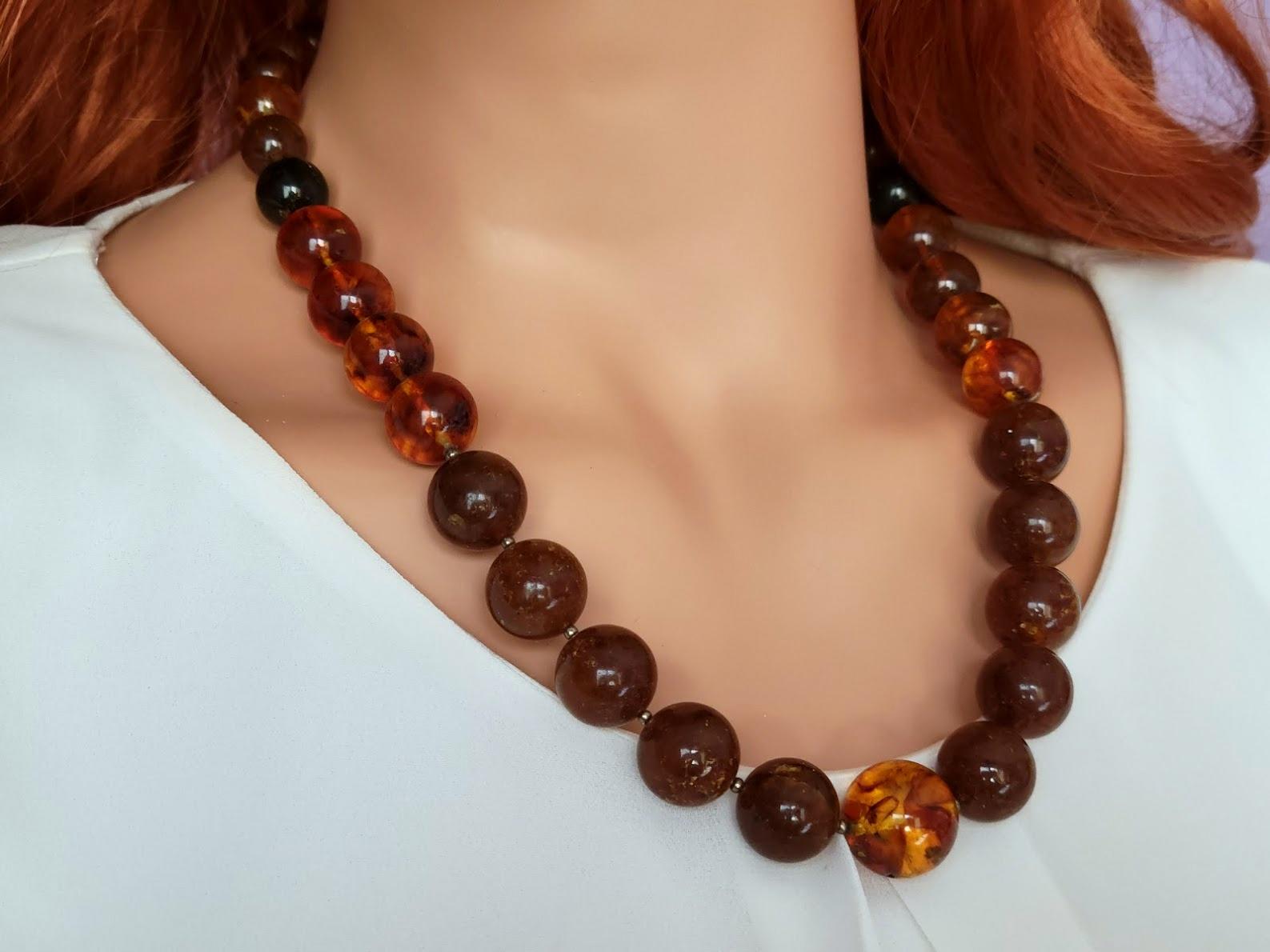 antique baltic amber necklace