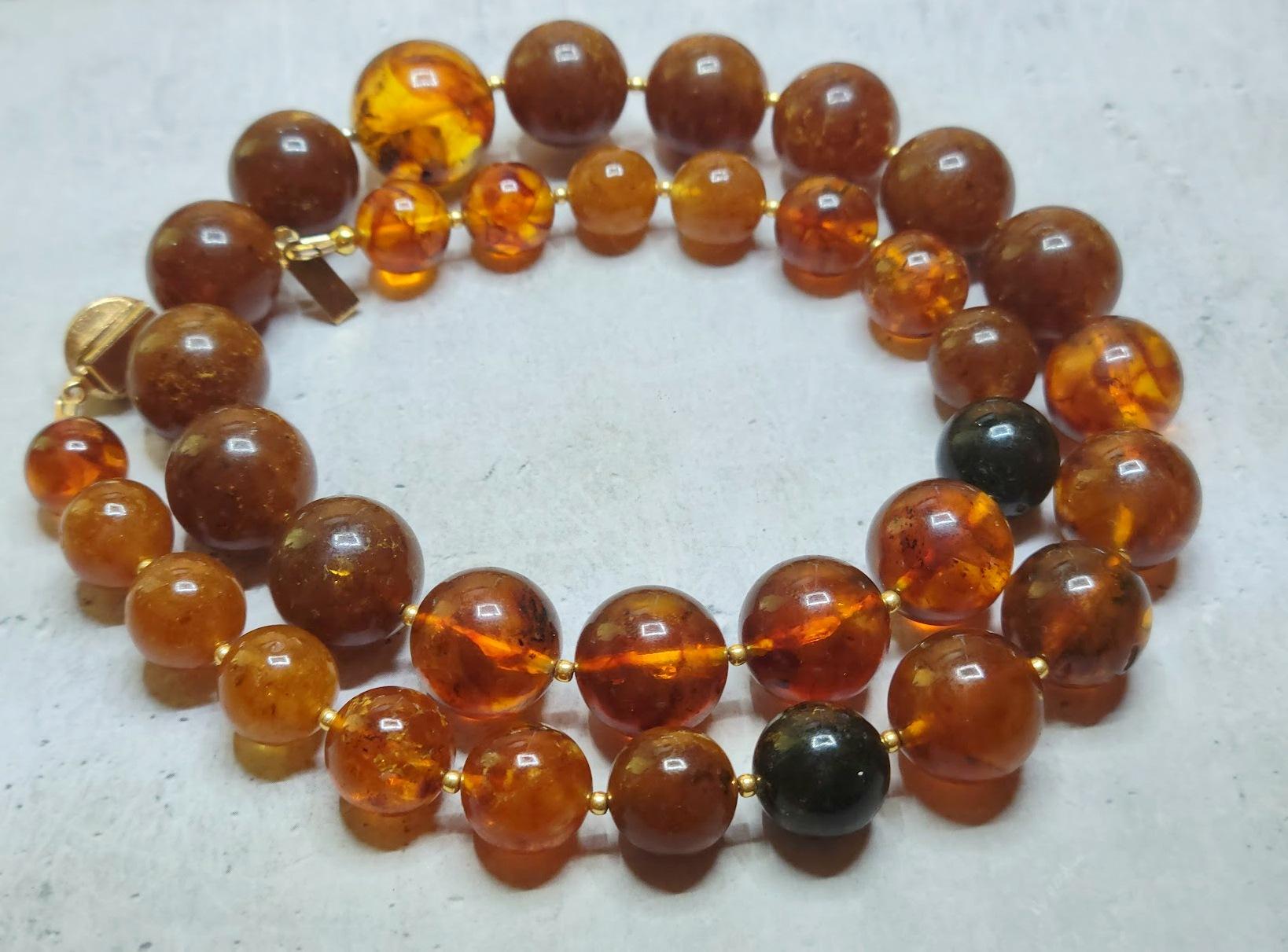 Retro Vintage Baltic Amber Necklace