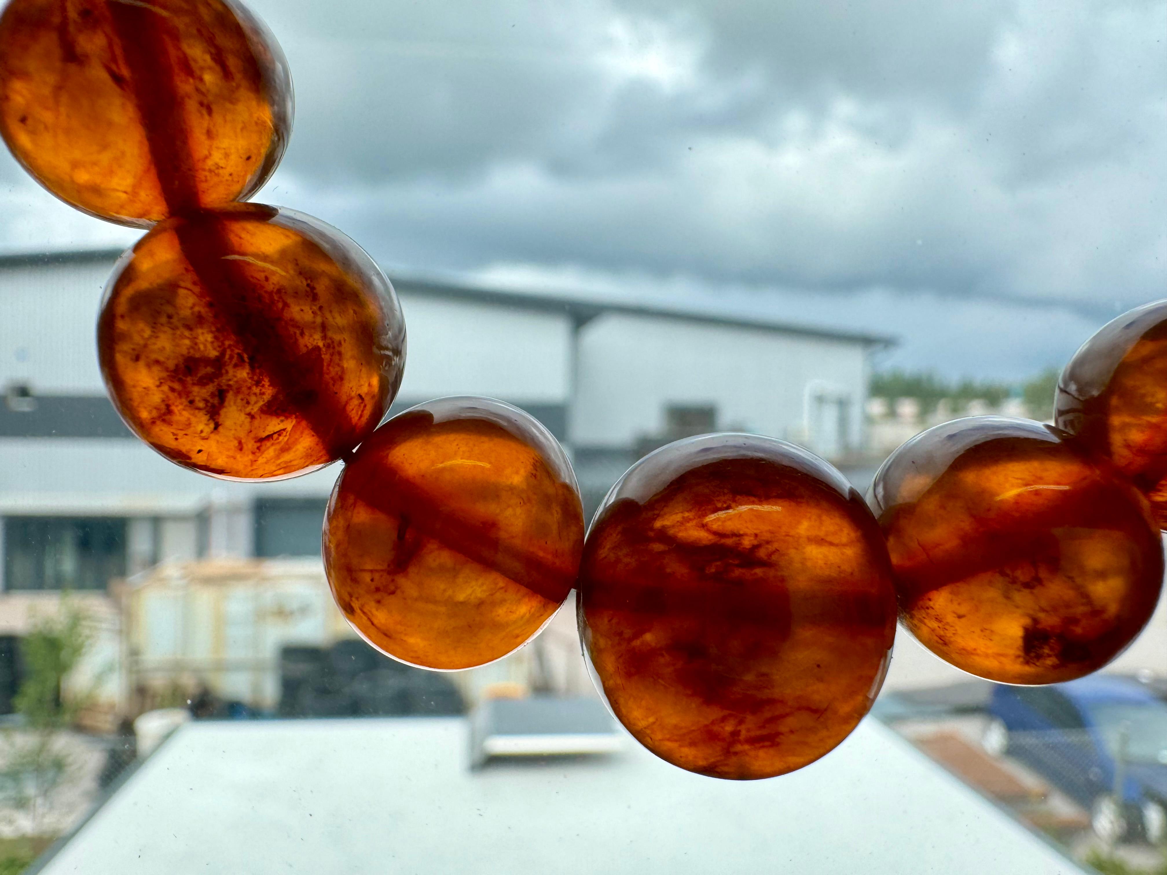 Vintage Baltic Amber necklace from the 1950-60s For Sale 1