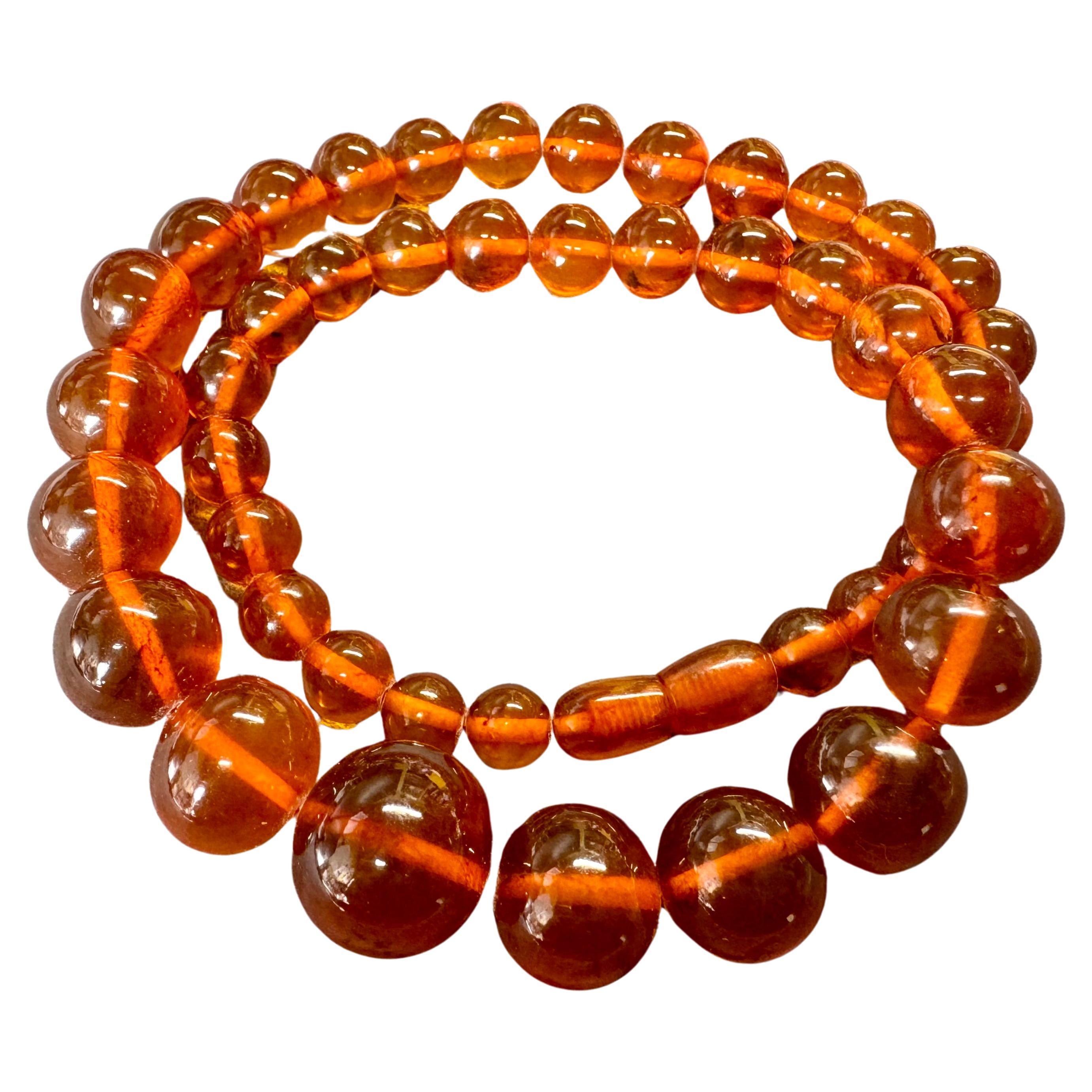 Vintage Baltic Amber necklace from the 1950-60s For Sale