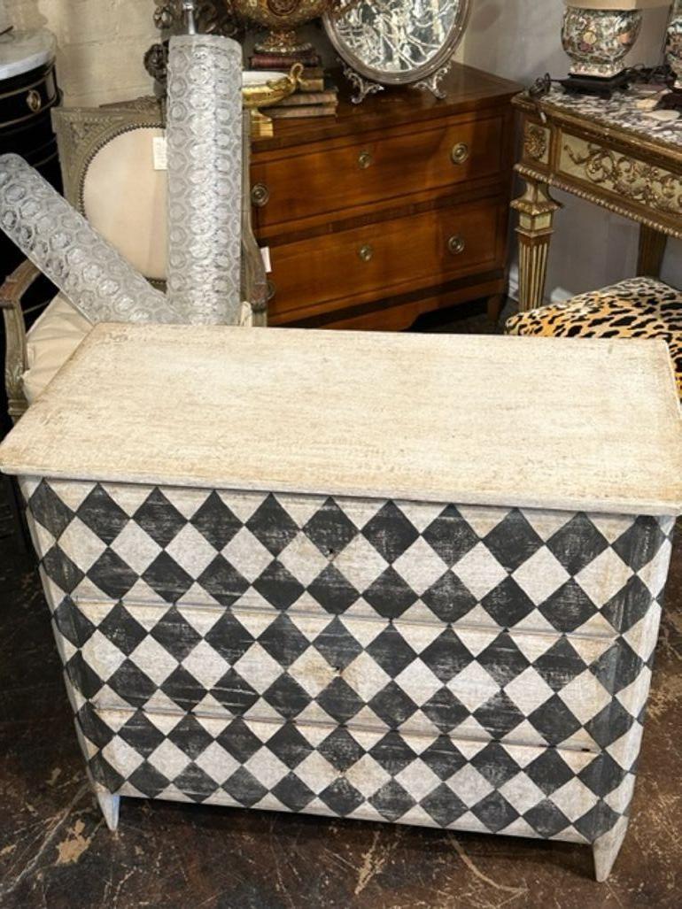 Mid-20th Century Vintage Baltic Diamond Pattern Chest For Sale