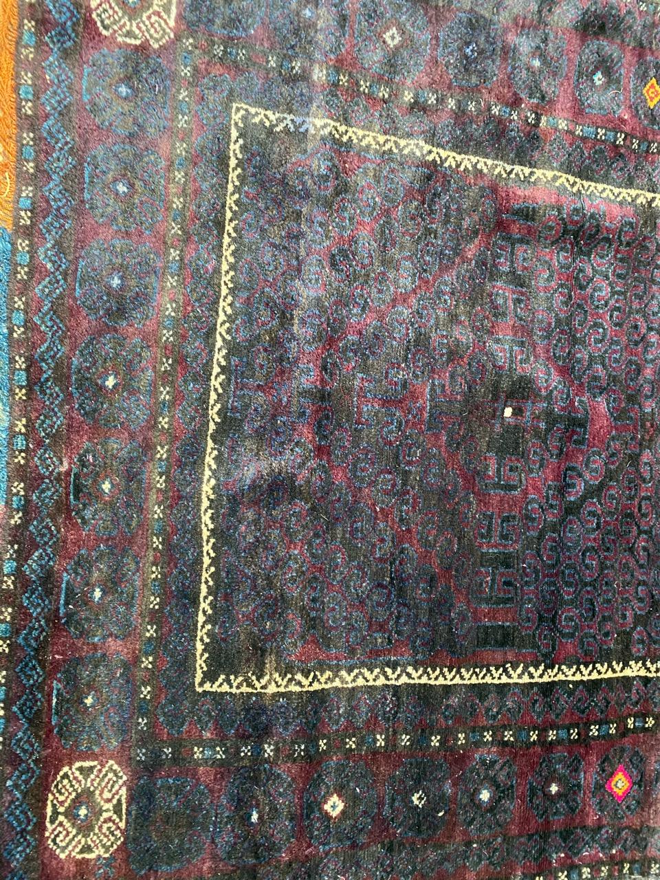 Afghanischer grauer Baluch-Teppich im Angebot 9