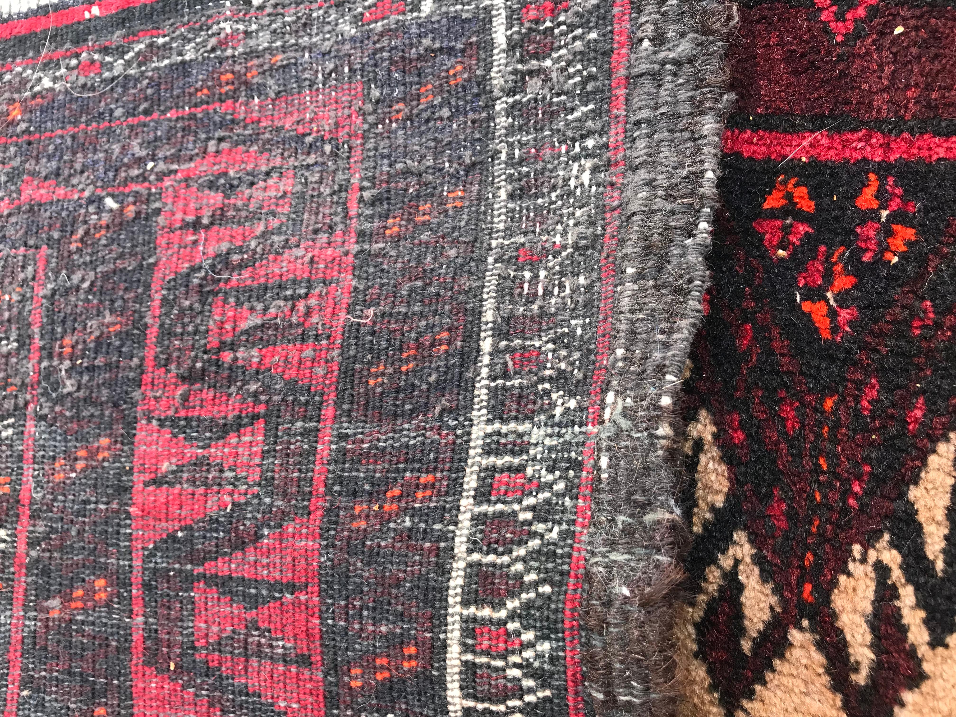 Vintage Baluch Afghan Rug For Sale 4