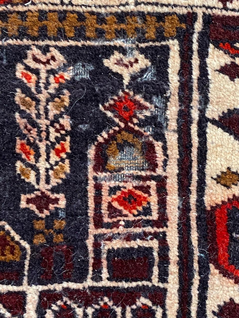 Bobyrug’s Vintage Baluch Afghan Rug For Sale 3