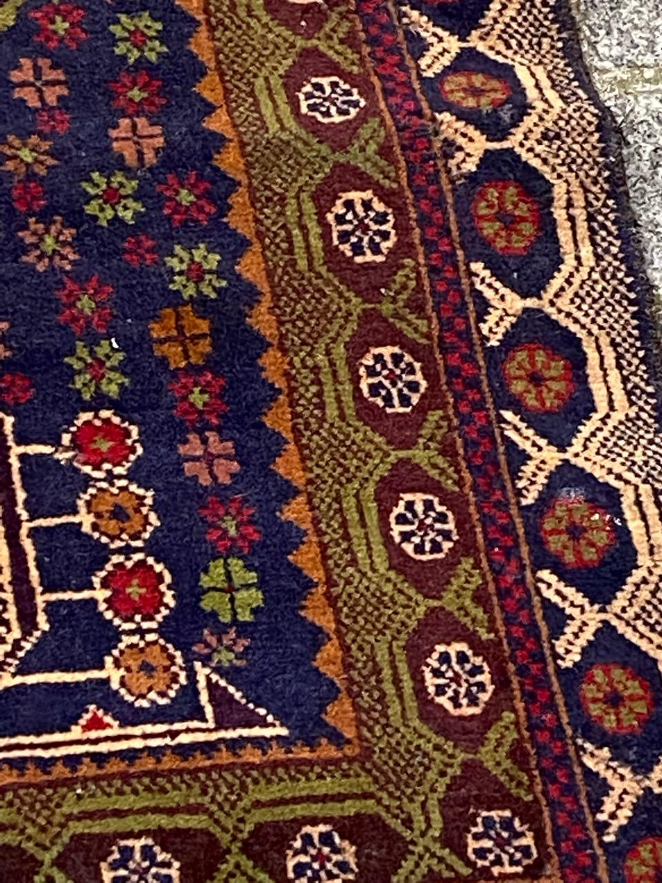 Bobyrug’s Vintage Baluch Afghan Rug For Sale 4