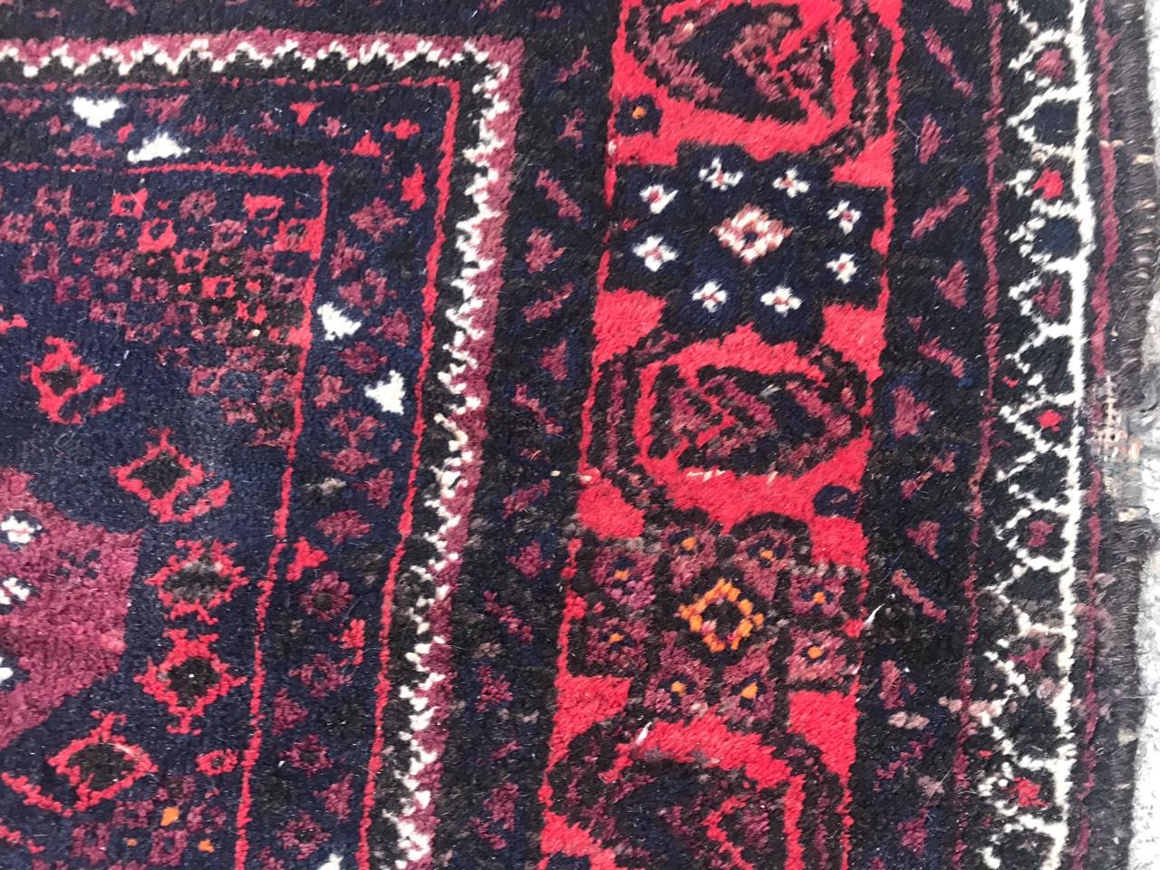 Vintage Baluch Afghan Rug For Sale 5
