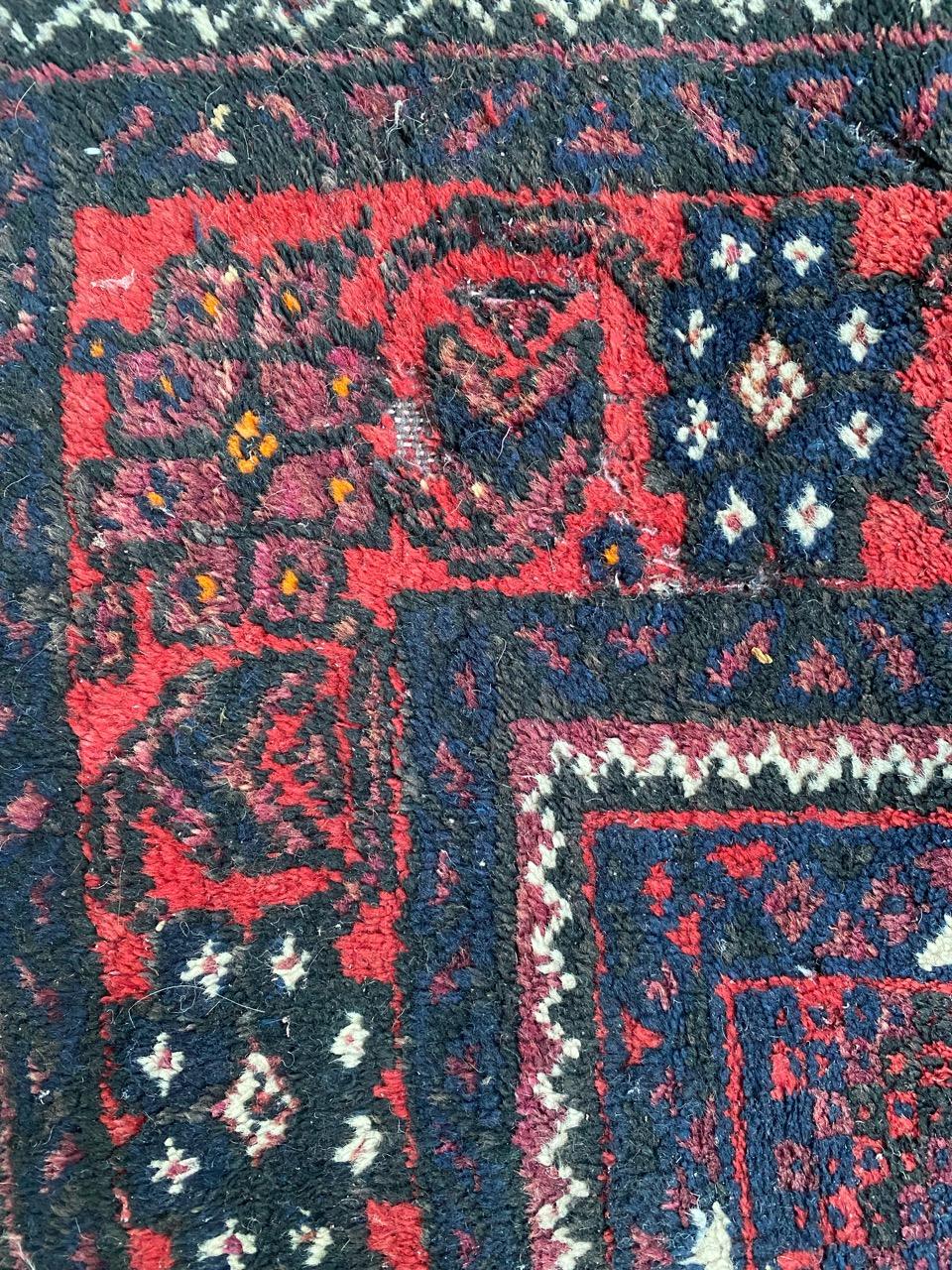 Vieux tapis afghan baloutche en vente 7