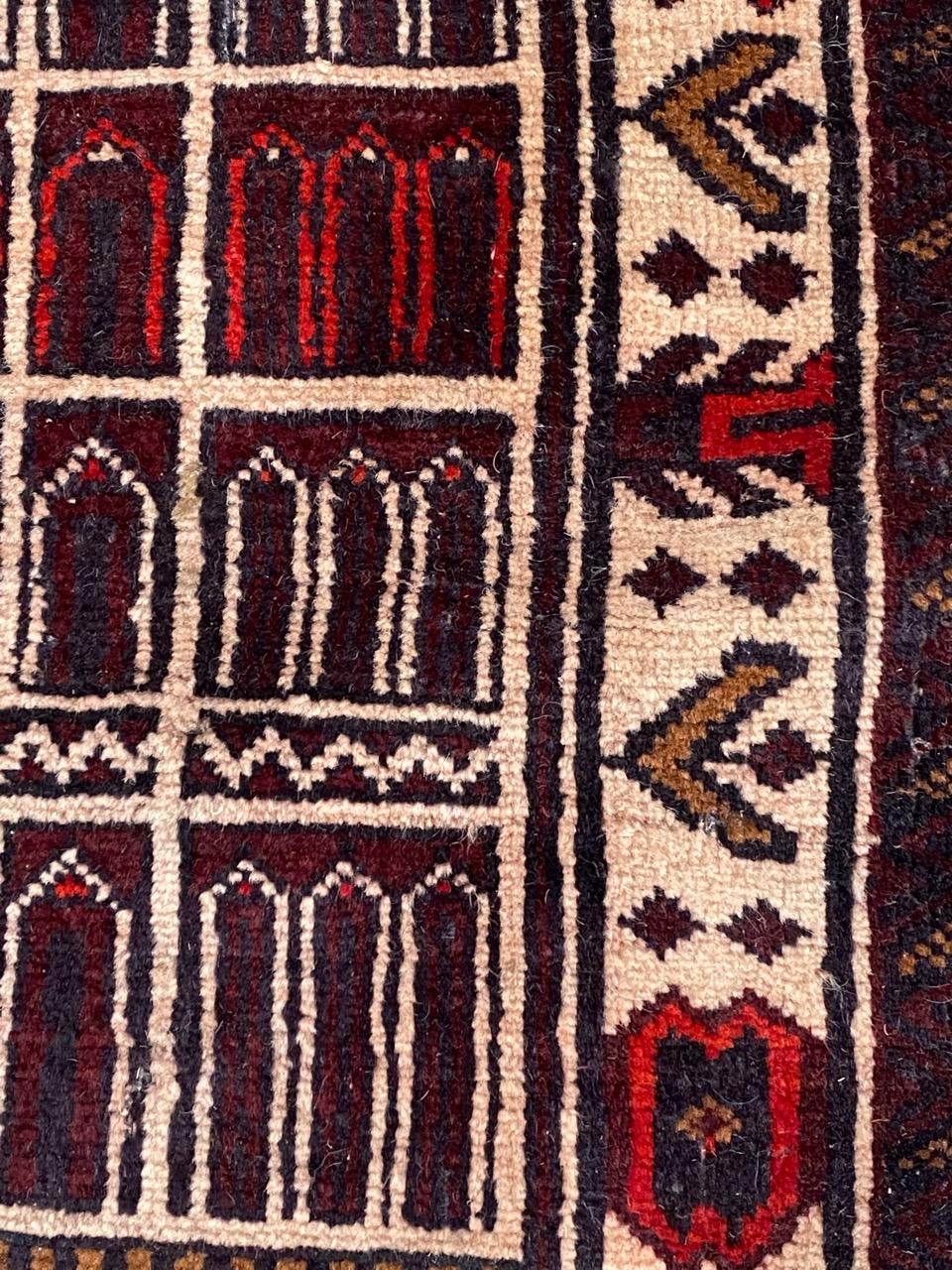 Bobyrug’s Vintage Baluch Afghan Rug For Sale 7
