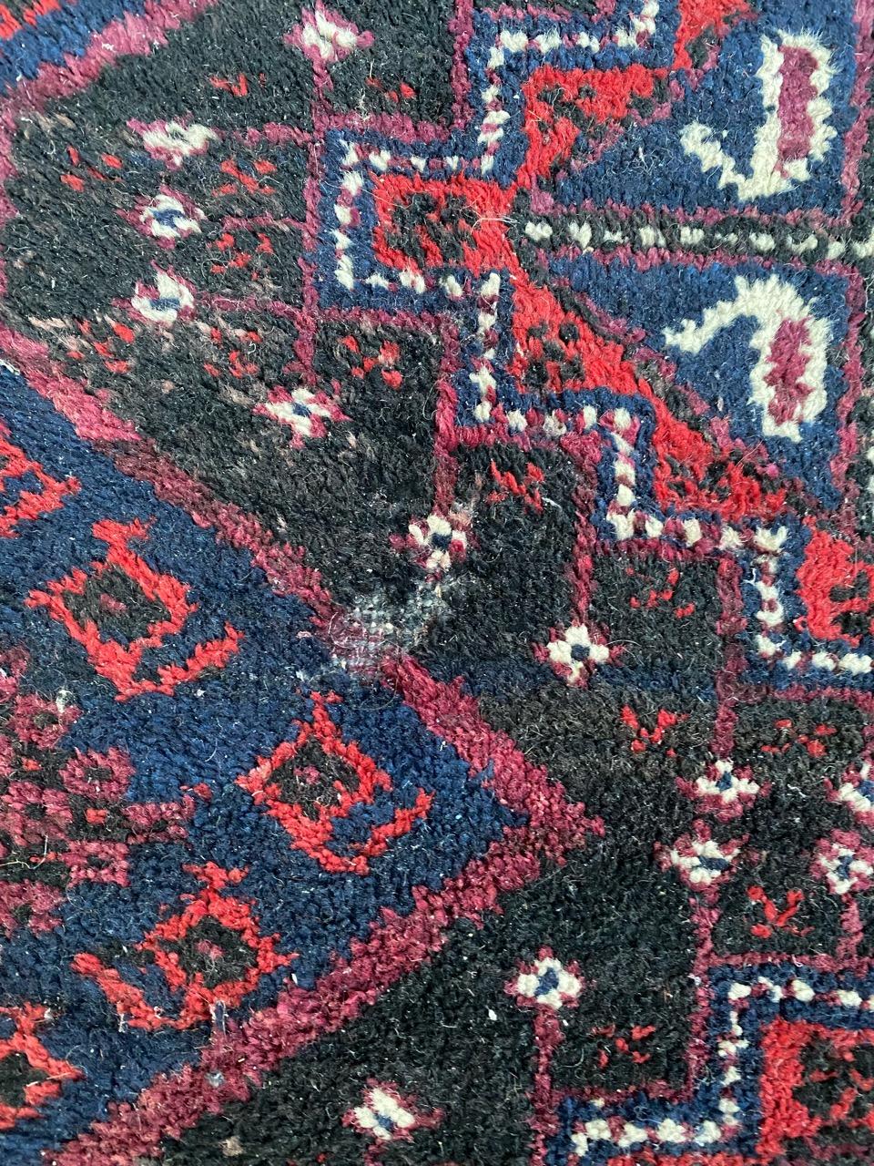 Vieux tapis afghan baloutche en vente 9