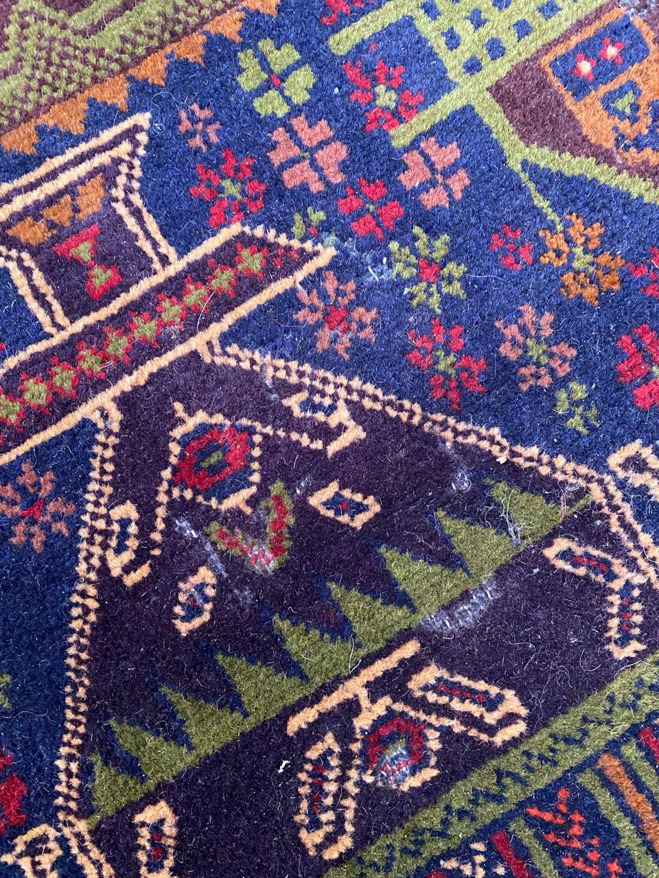 Bobyrug’s Vintage Baluch Afghan Rug For Sale 11