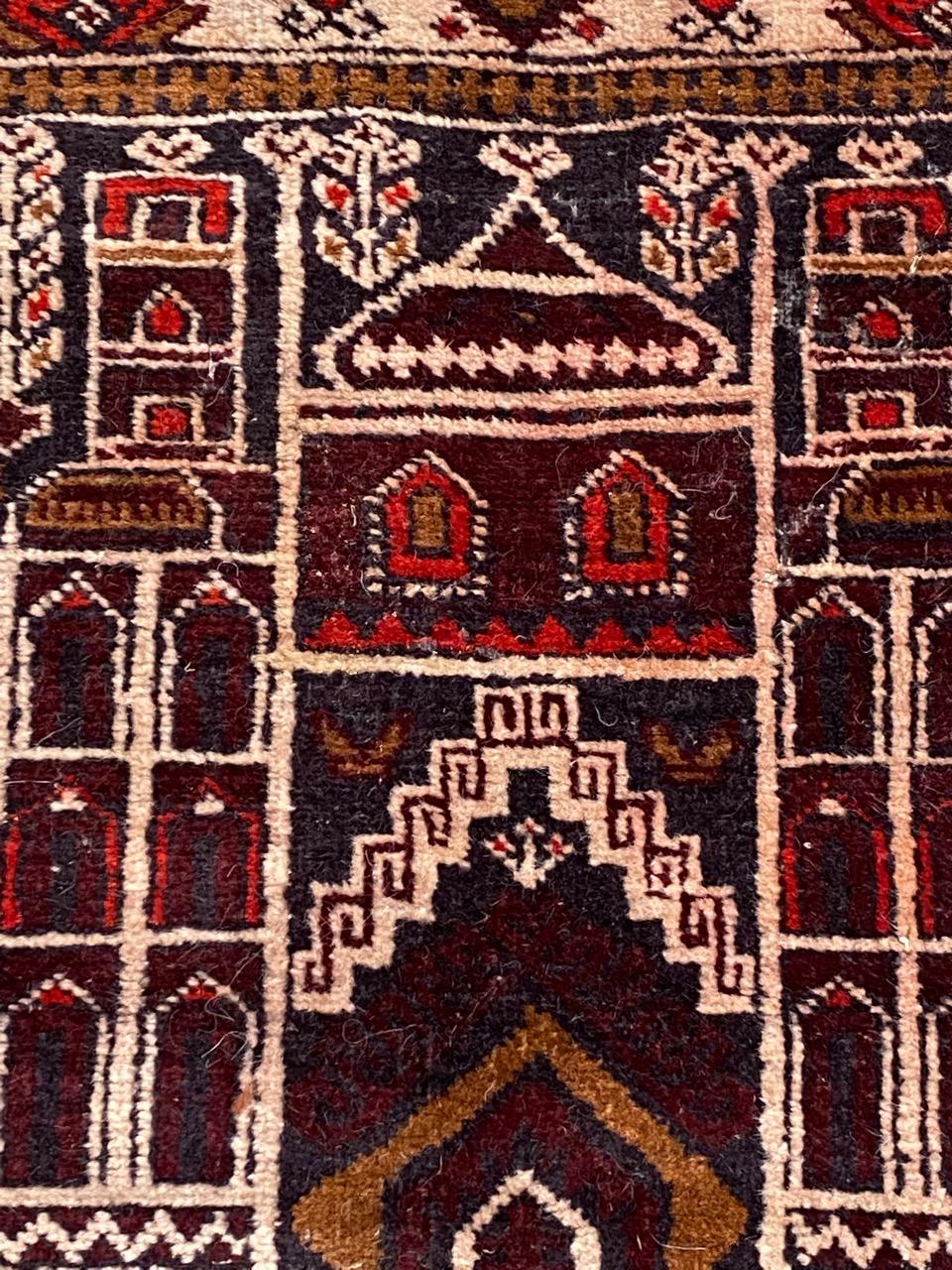 Bobyrug’s Vintage Baluch Afghan Rug For Sale 1