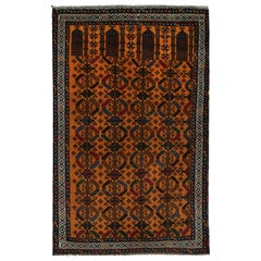 Vintage Baluch Afghan rug in Gold with Red Blue&Black Patterns from Rug 
Kilim