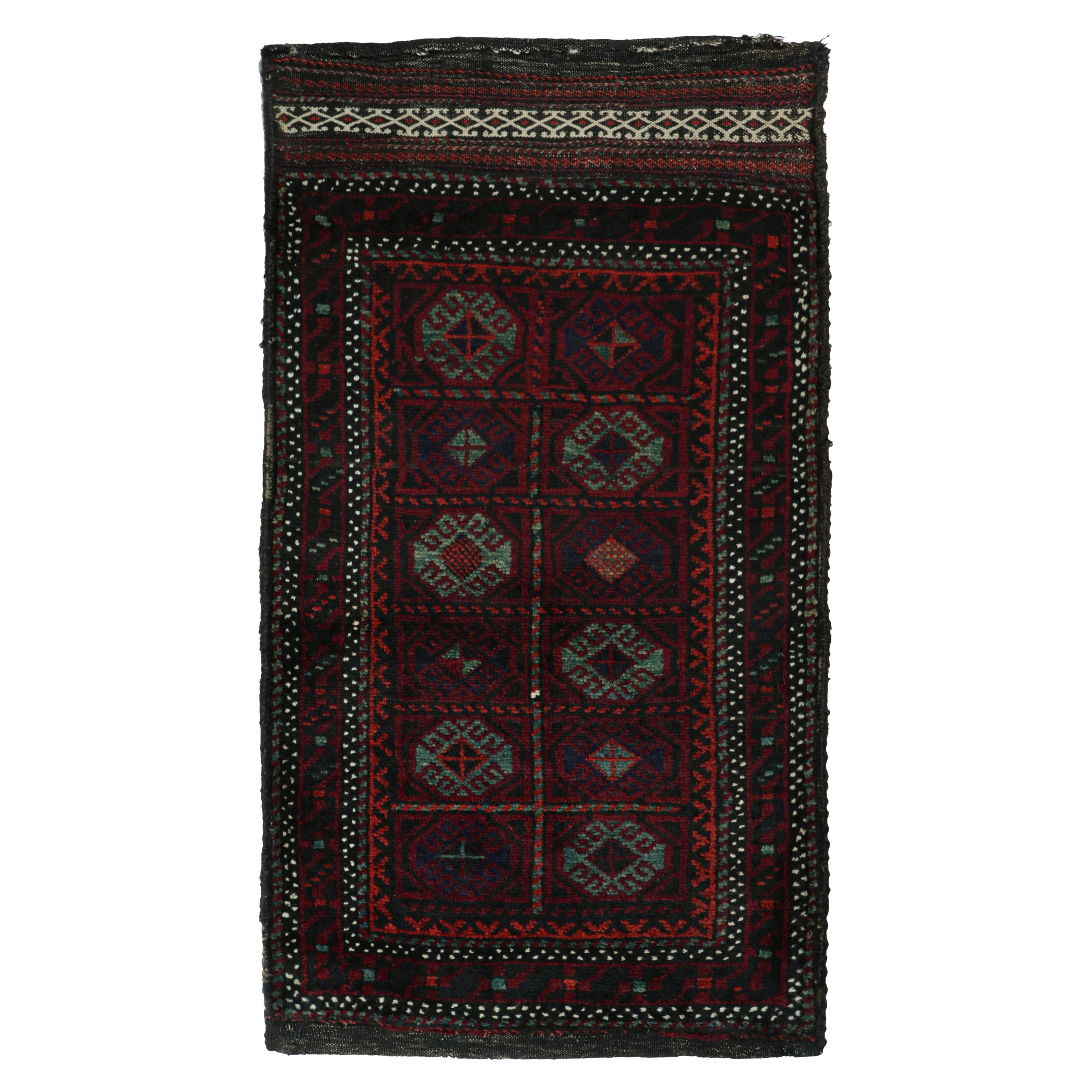 Vintage Baluch Afghan rug in Polychromatic Patterns from Rug & Kilim