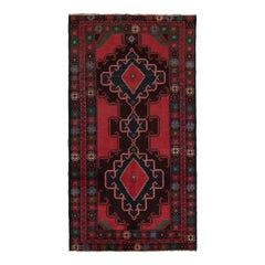 Vintage Baluch Afghan runner in Red, Blue & Brown Patterns from Rug & Kilim