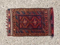 Vintage Baluch Balisht, hand-knotted Tribal bag or pillow cover, Afghanistan